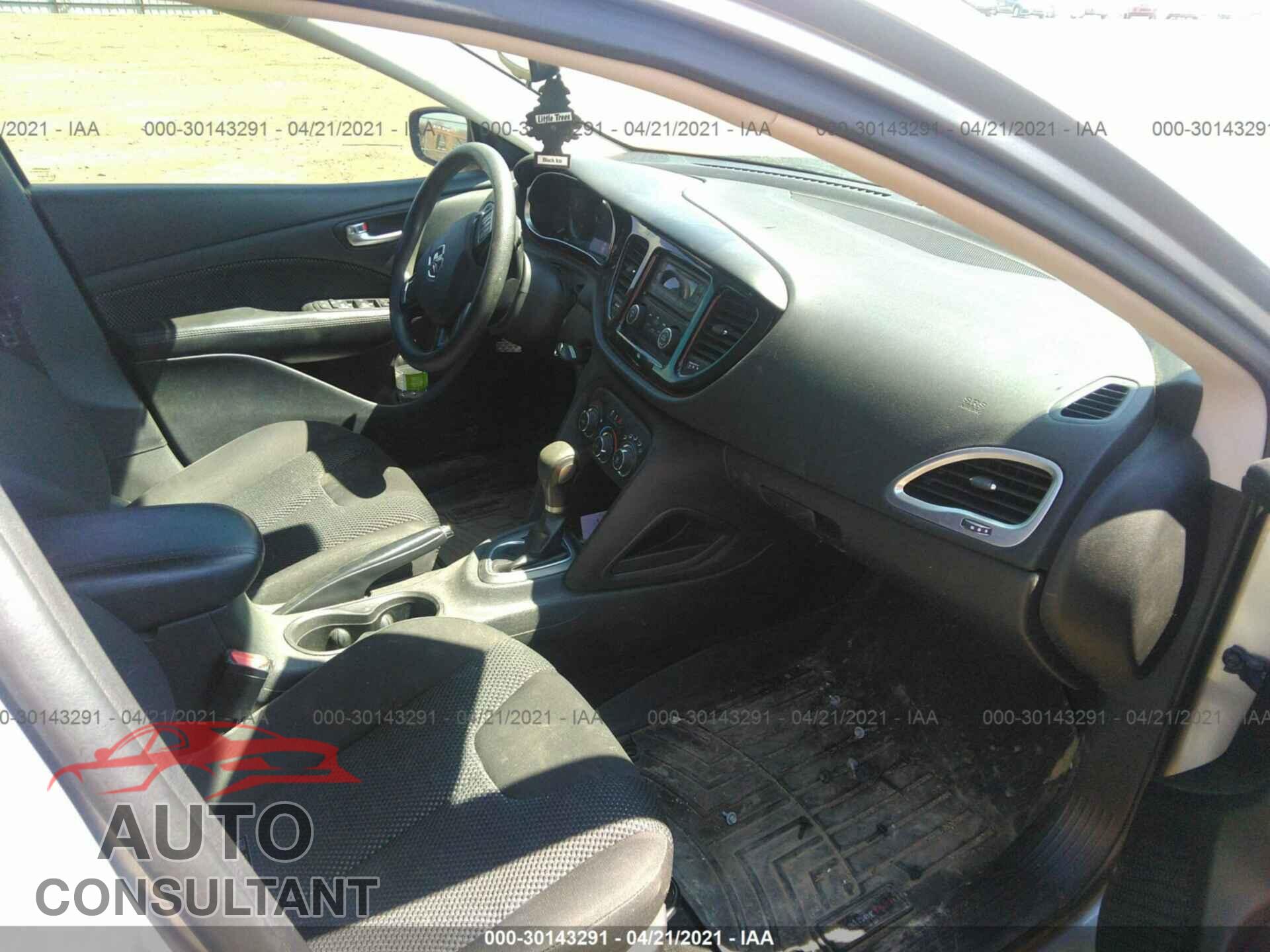 DODGE DART 2016 - 1C3CDFAA7GD564800