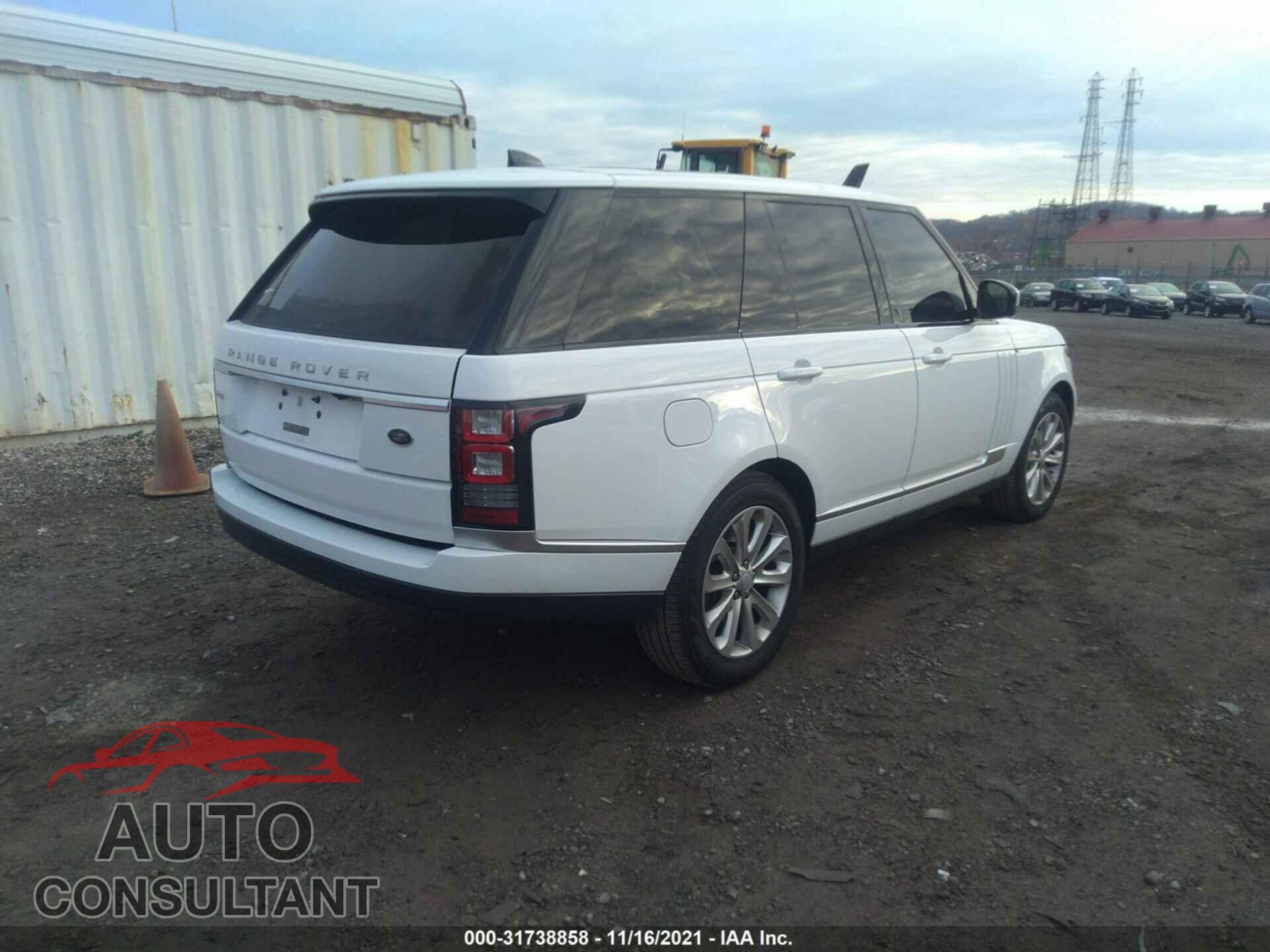 LAND ROVER RANGE ROVER 2017 - SALGS2FV4HA374424