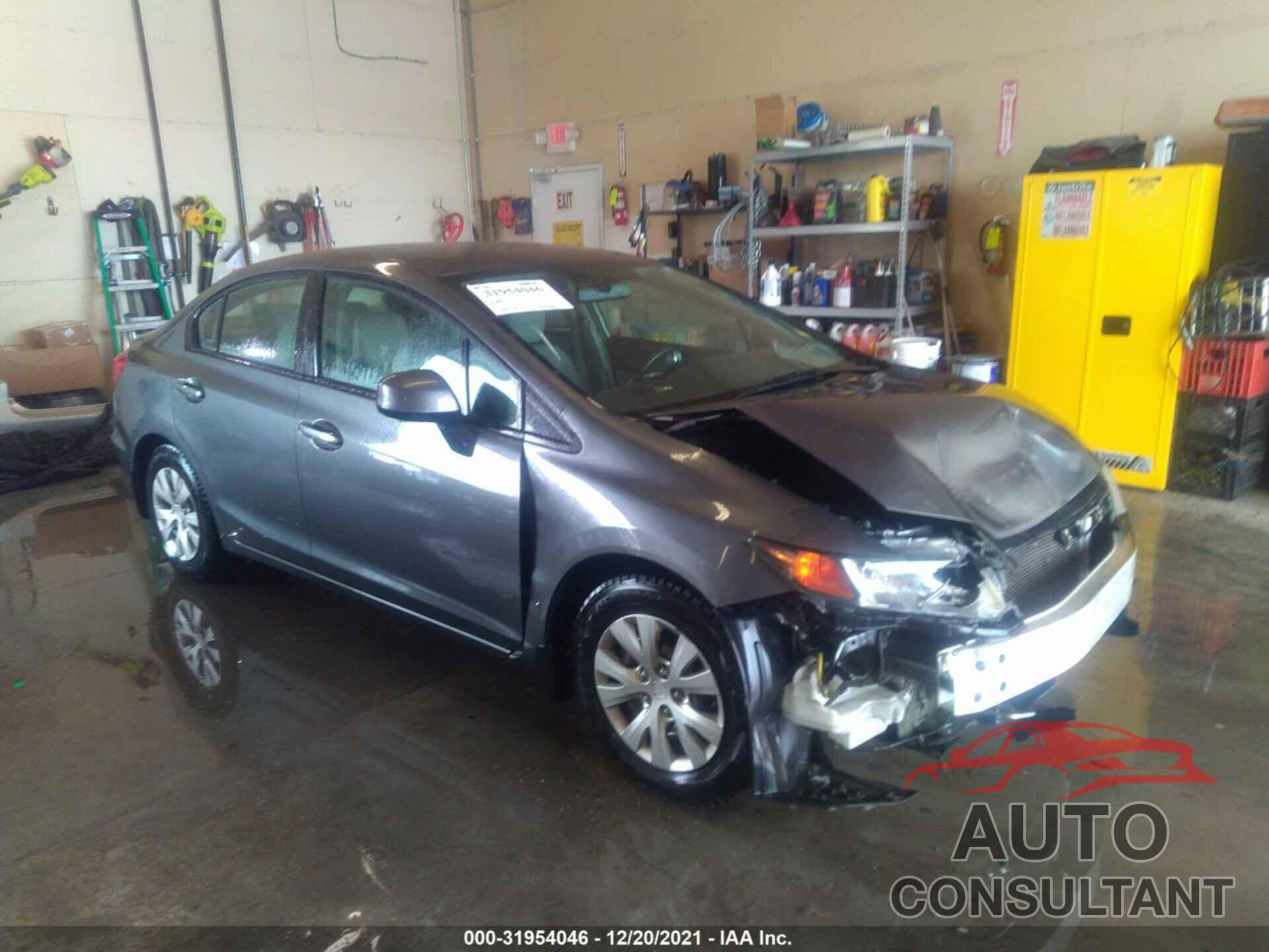 HONDA CIVIC SDN 2012 - 19XFB2F5XCE346233