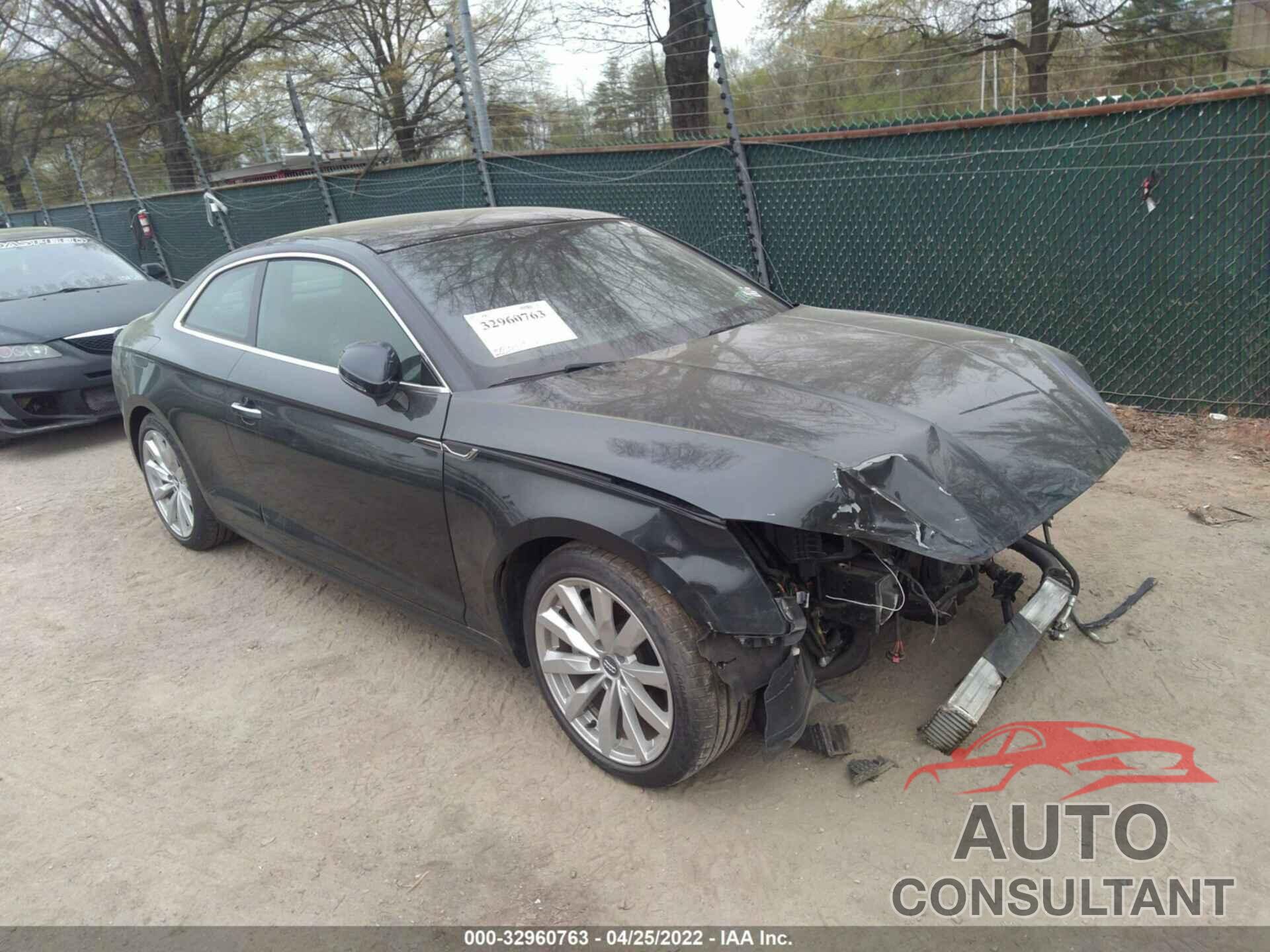 AUDI A5 COUPE 2018 - WAUPNAF55JA009410