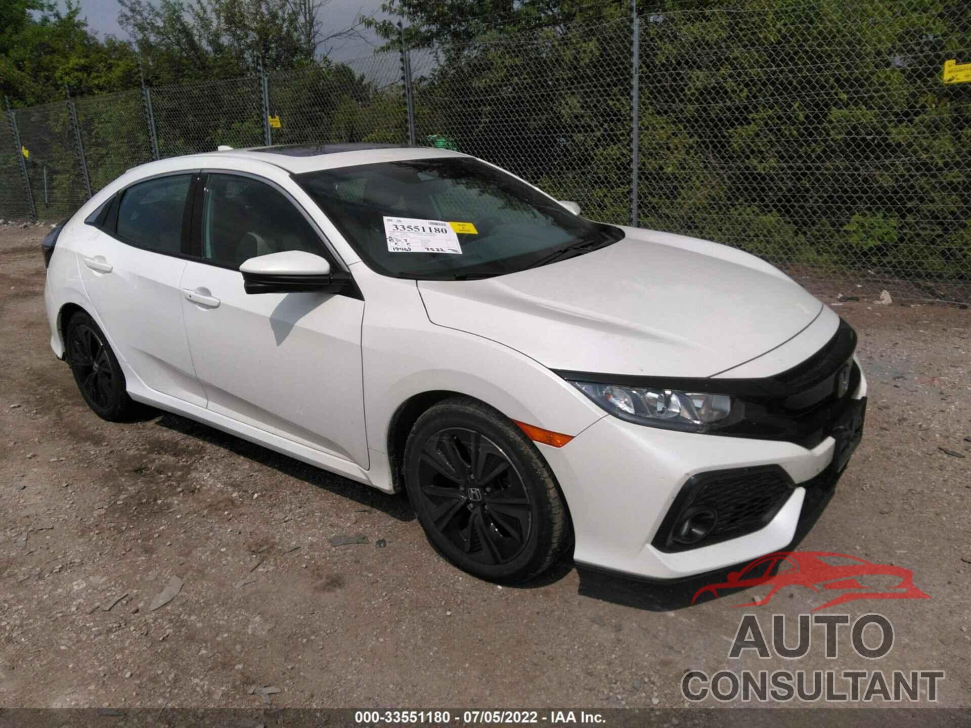 HONDA CIVIC HATCHBACK 2019 - SHHFK7H69KU205079