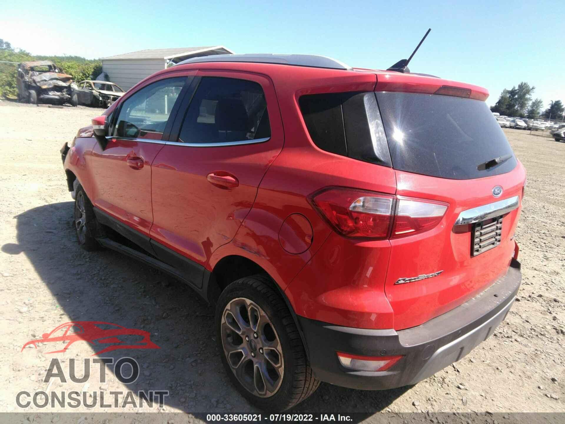 FORD ECOSPORT 2019 - MAJ6S3KL7KC302955