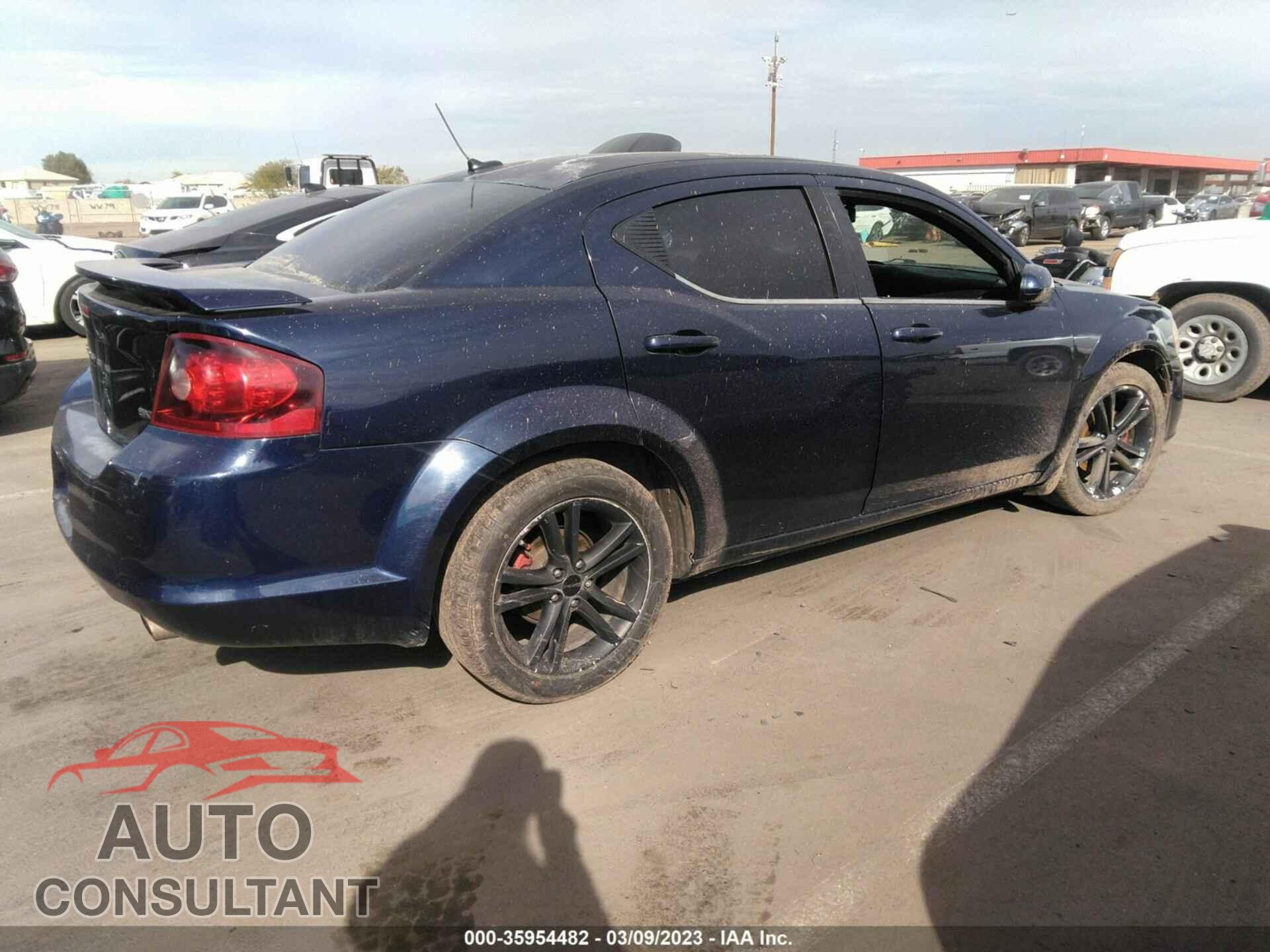 DODGE AVENGER 2013 - 1C3CDZCB0DN623117