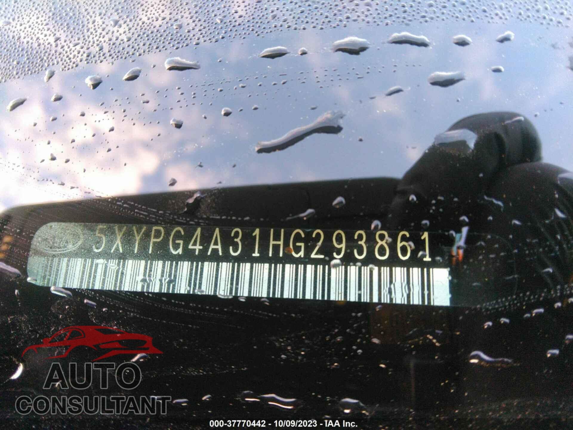 KIA SORENTO 2017 - 5XYPG4A31HG293861
