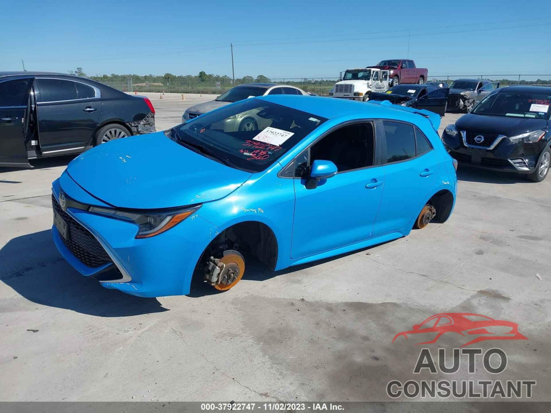 TOYOTA COROLLA HATCHBACK 2019 - JTNK4RBE3K3007483