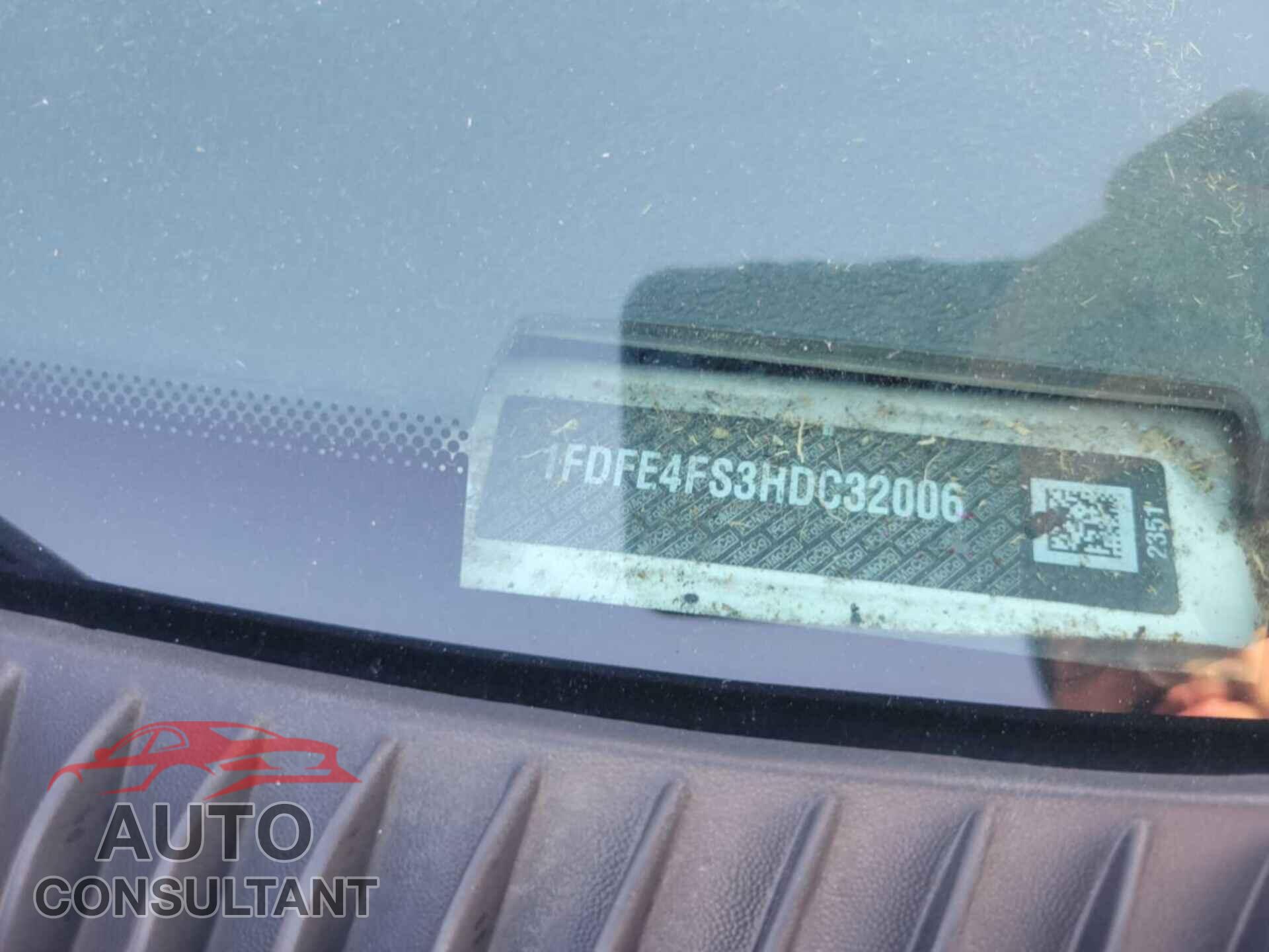 FORD E-450 CUTAWAY 2017 - 1FDFE4FS3HDC32006