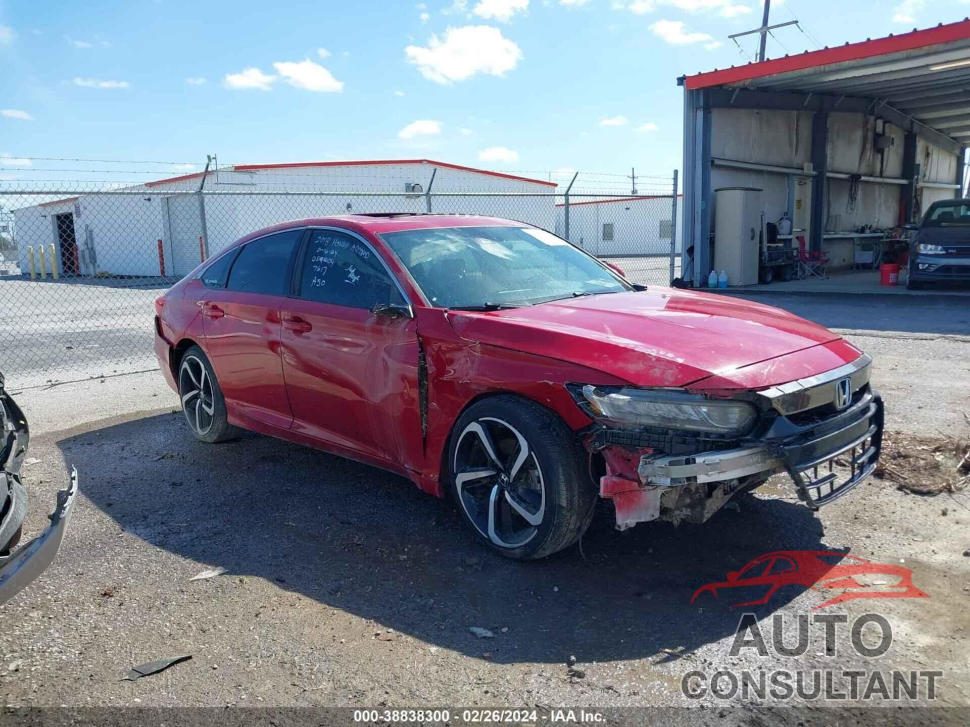 HONDA ACCORD 2018 - 1HGCV2F39JA052204