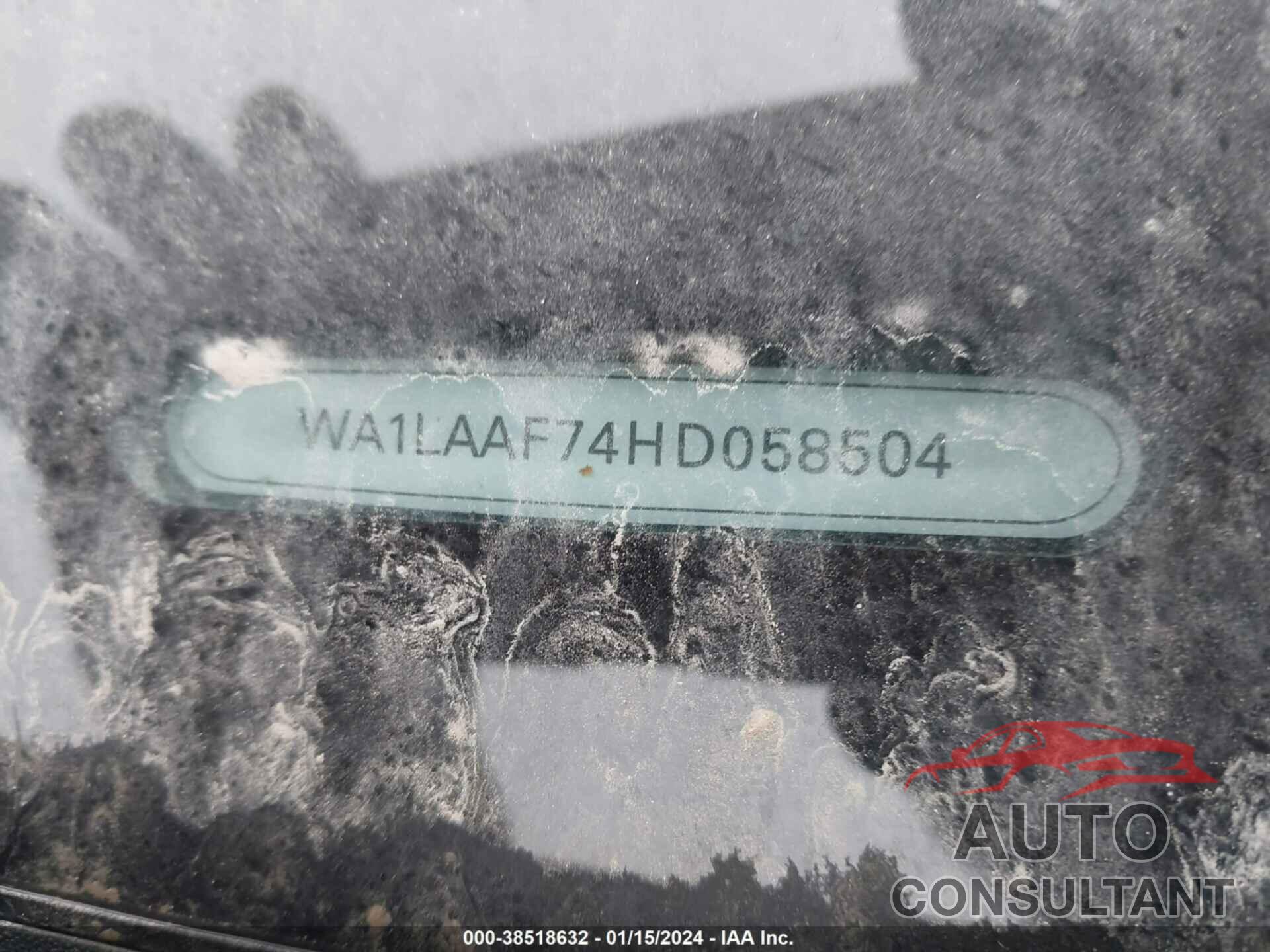 AUDI Q7 2017 - WA1LAAF74HD058504