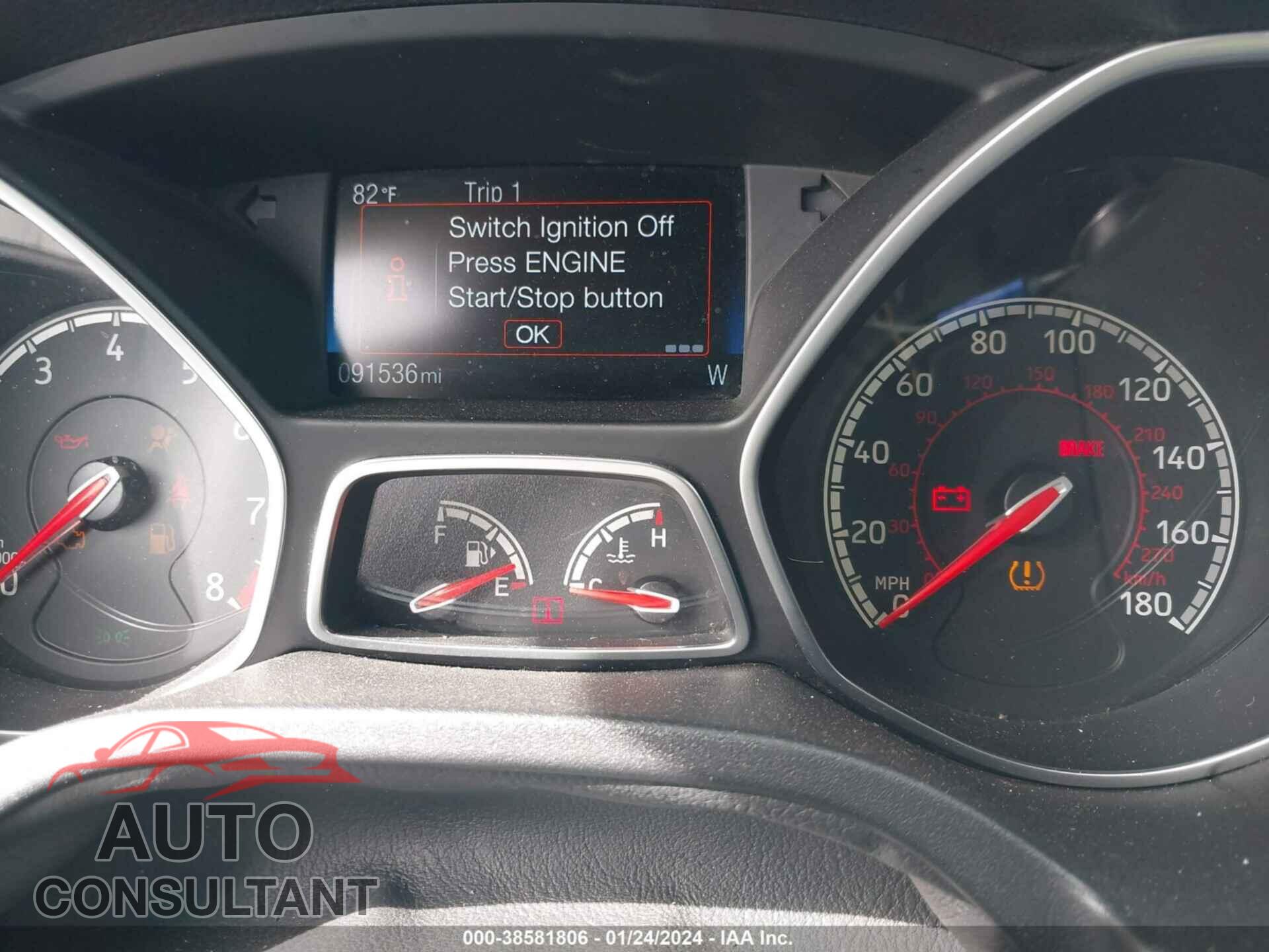 FORD FOCUS ST 2016 - 1FADP3L96GL343869