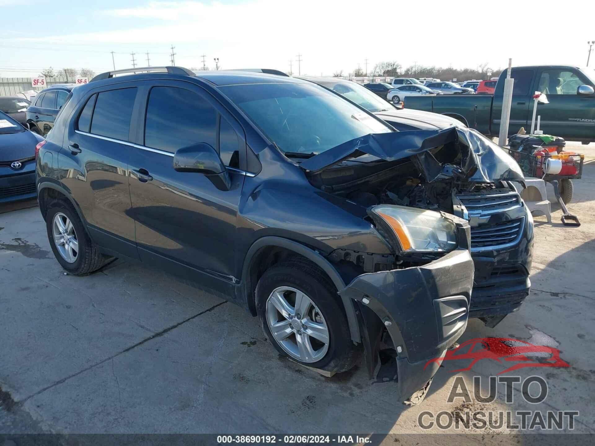 CHEVROLET TRAX 2016 - 3GNCJLSB7GL134034