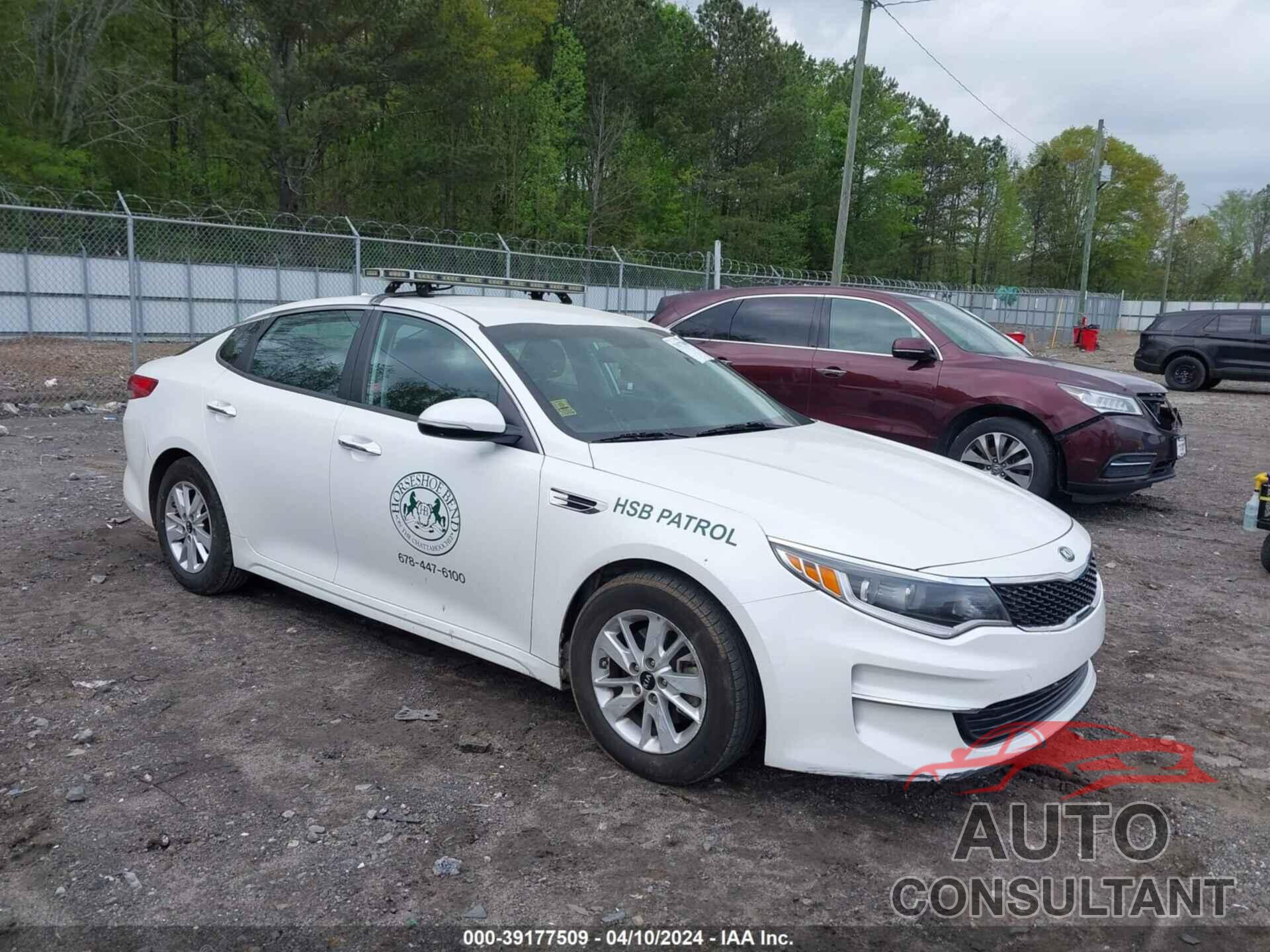 KIA OPTIMA 2016 - KNAGT4L39G5087295