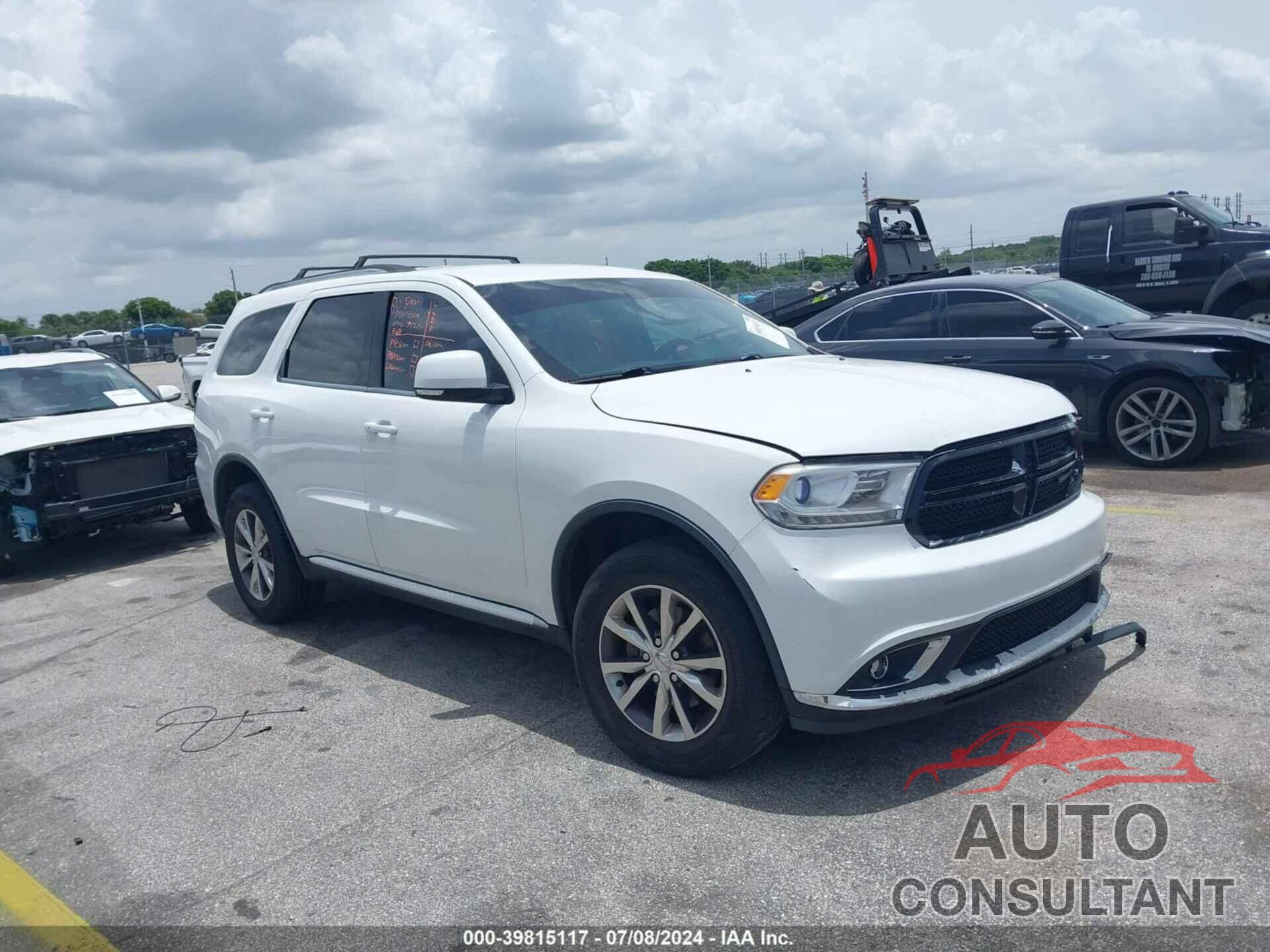 DODGE DURANGO 2016 - 1C4RDHDG6GC361324