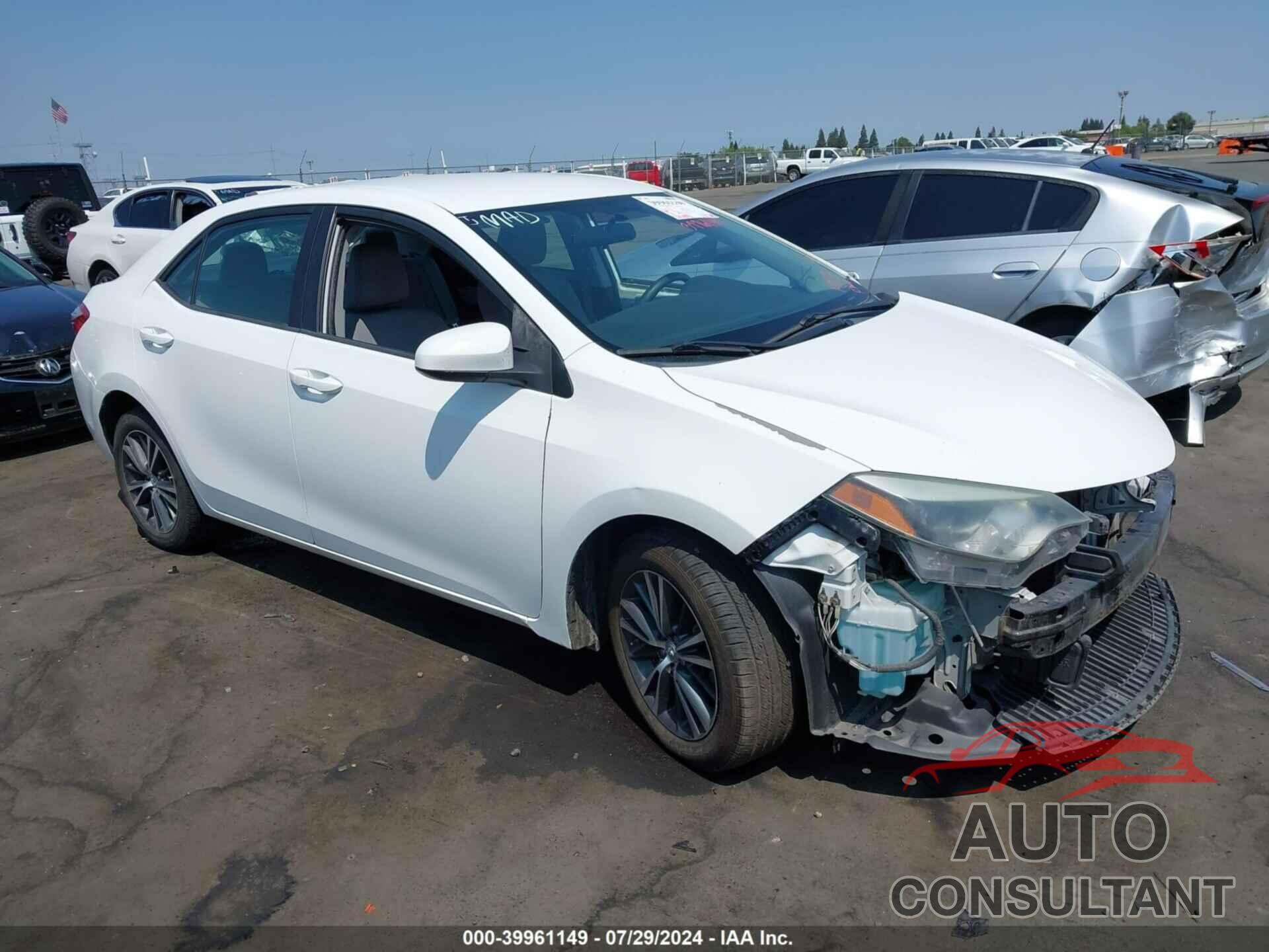 TOYOTA COROLLA 2016 - 5YFBURHE5GP419494