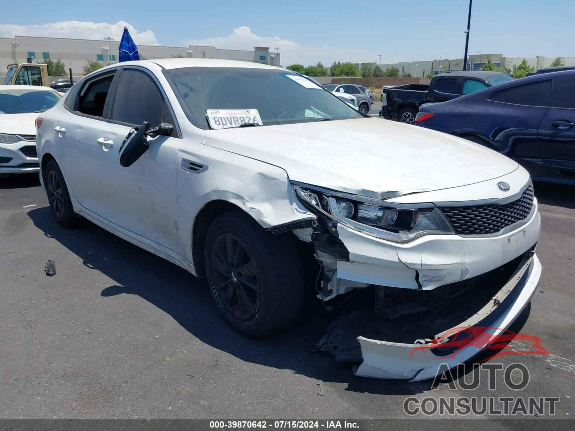 KIA OPTIMA 2018 - KNAGT4L38J5216036