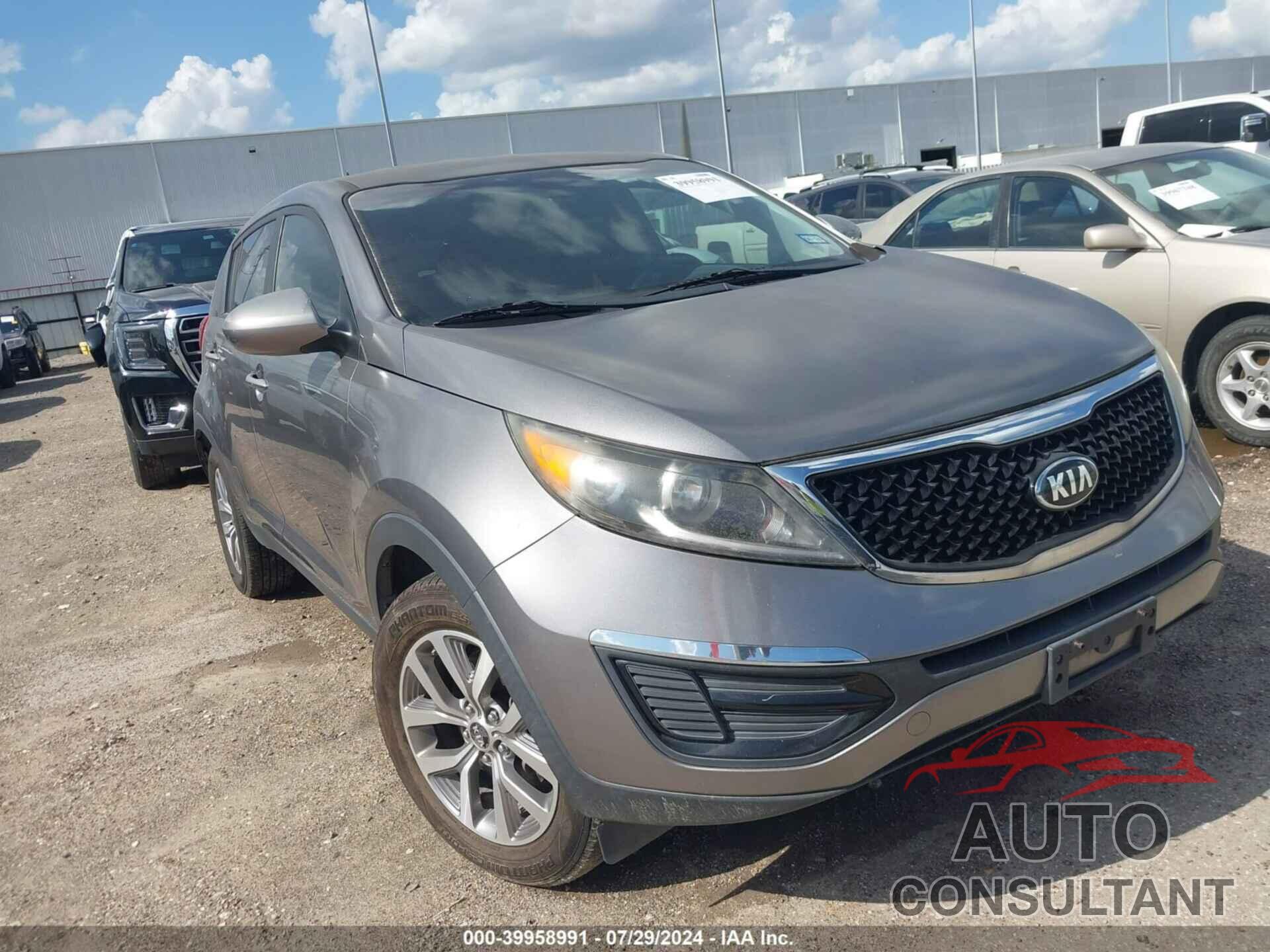 KIA SPORTAGE 2016 - KNDPB3AC6G7809975