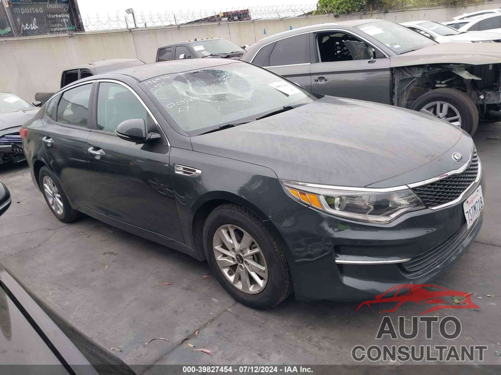 KIA OPTIMA 2016 - KNAGT4L34G5071201