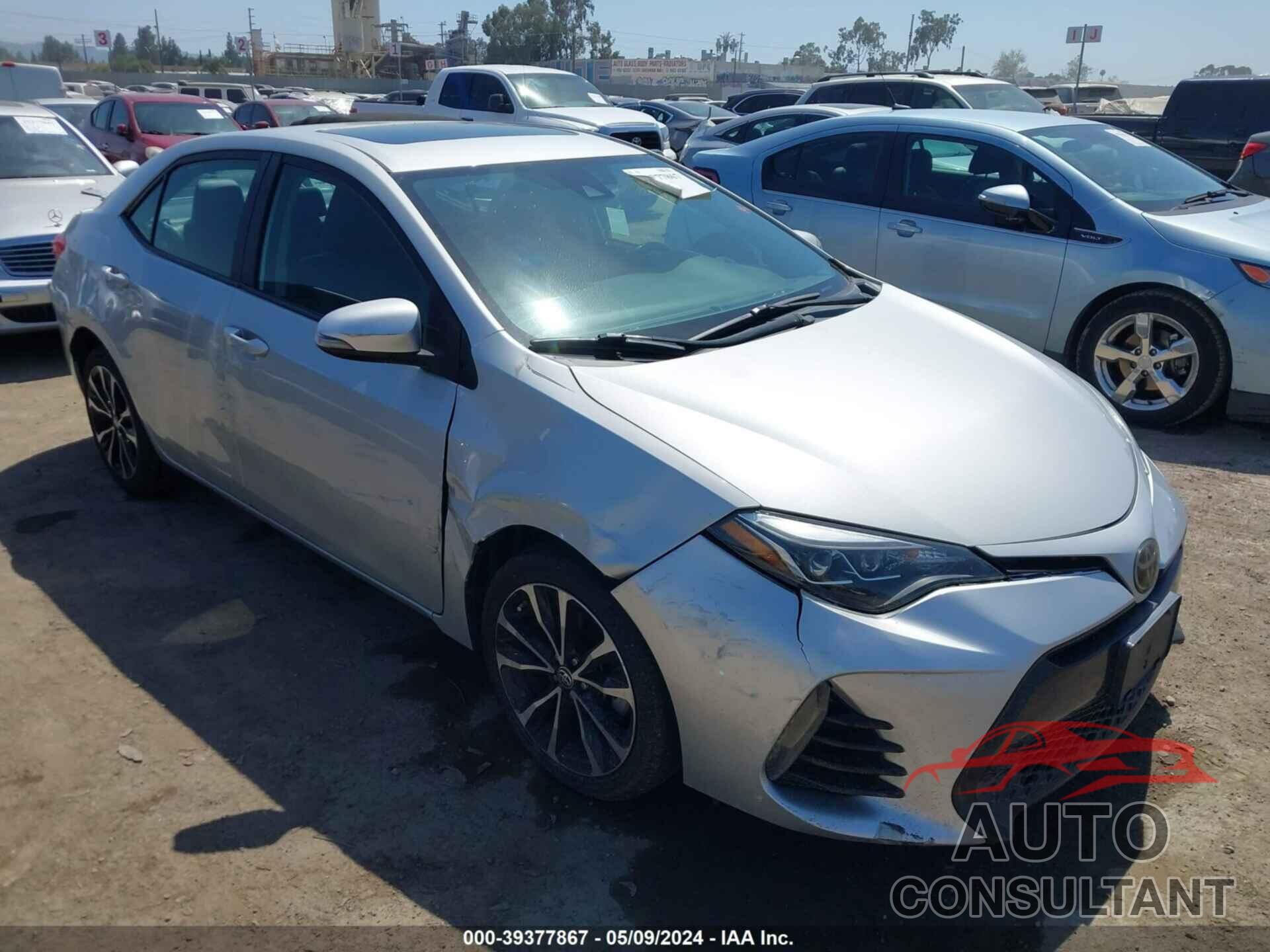 TOYOTA COROLLA 2019 - 2T1BURHE9KC140252