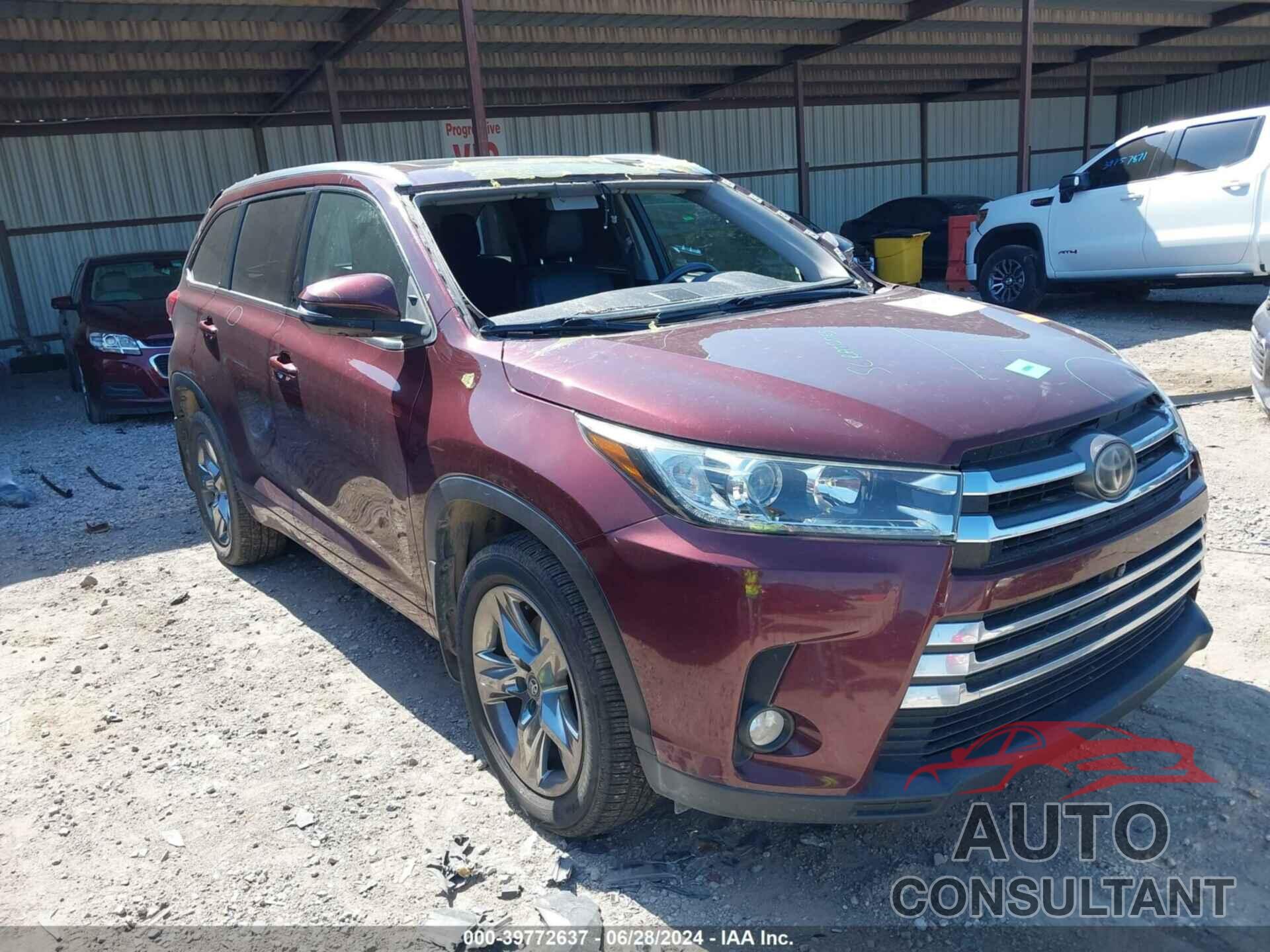 TOYOTA HIGHLANDER 2017 - 5TDDZRFH4HS473210