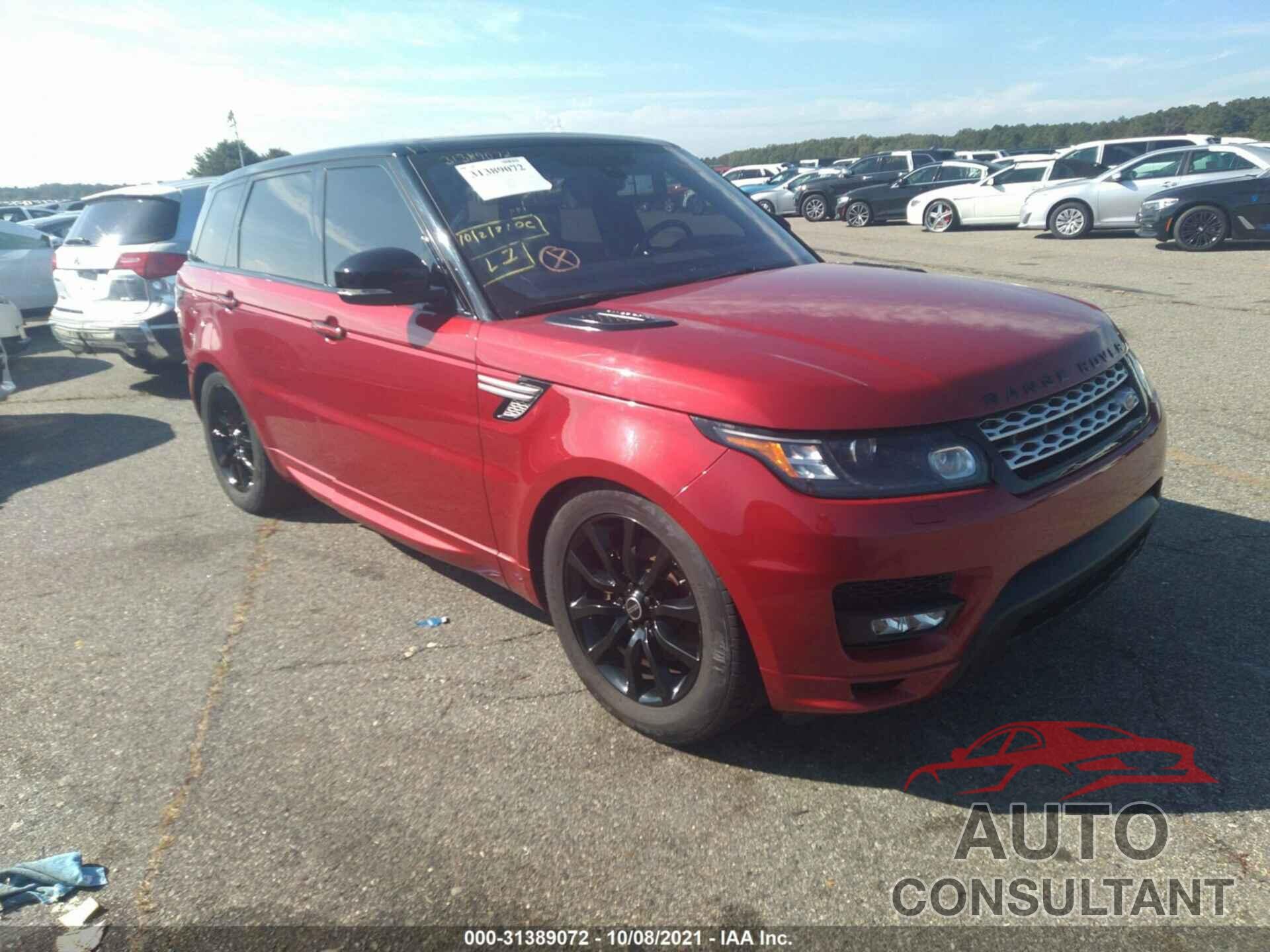 LAND ROVER RANGE ROVER SPORT 2016 - SALWS2PF3GA109589