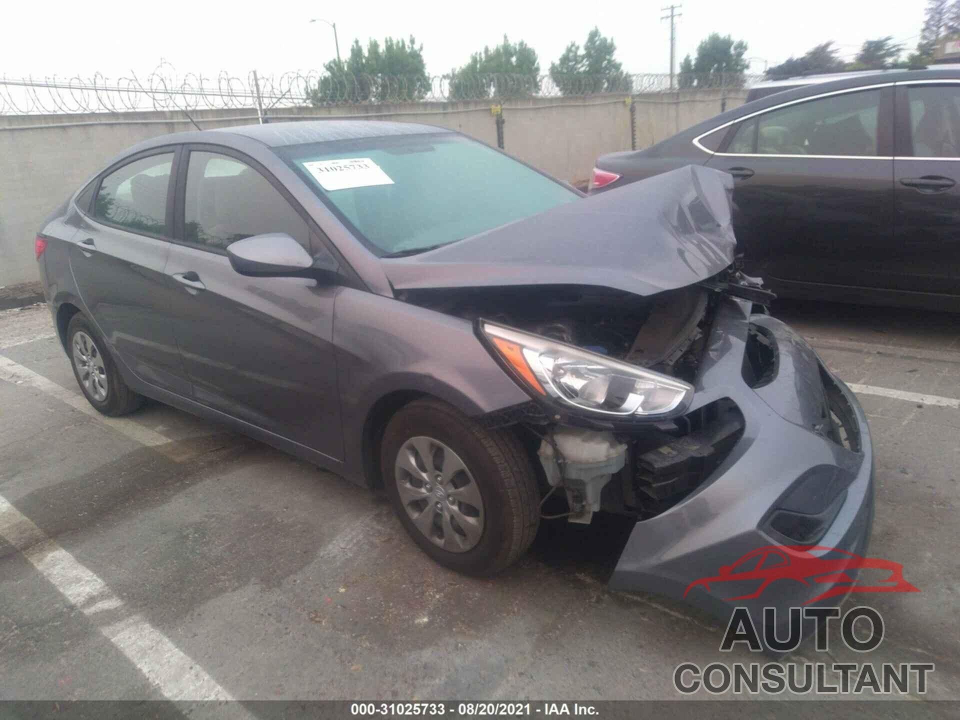HYUNDAI ACCENT 2016 - KMHCT4AEXGU124295