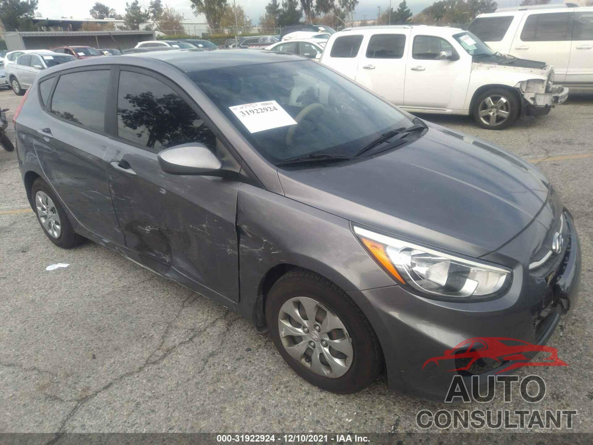 HYUNDAI ACCENT 2016 - KMHCT5AE6GU278427