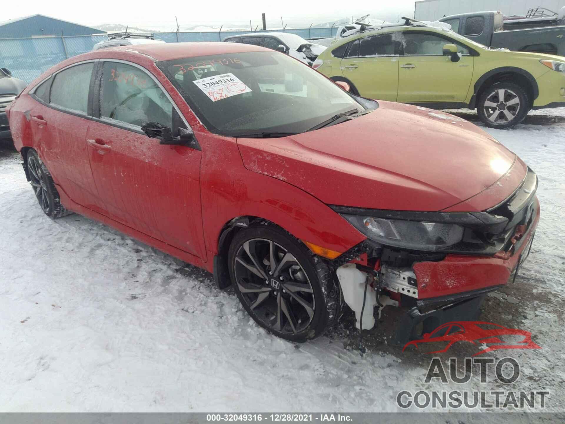 HONDA CIVIC SEDAN 2019 - 2HGFC2F81KH597668