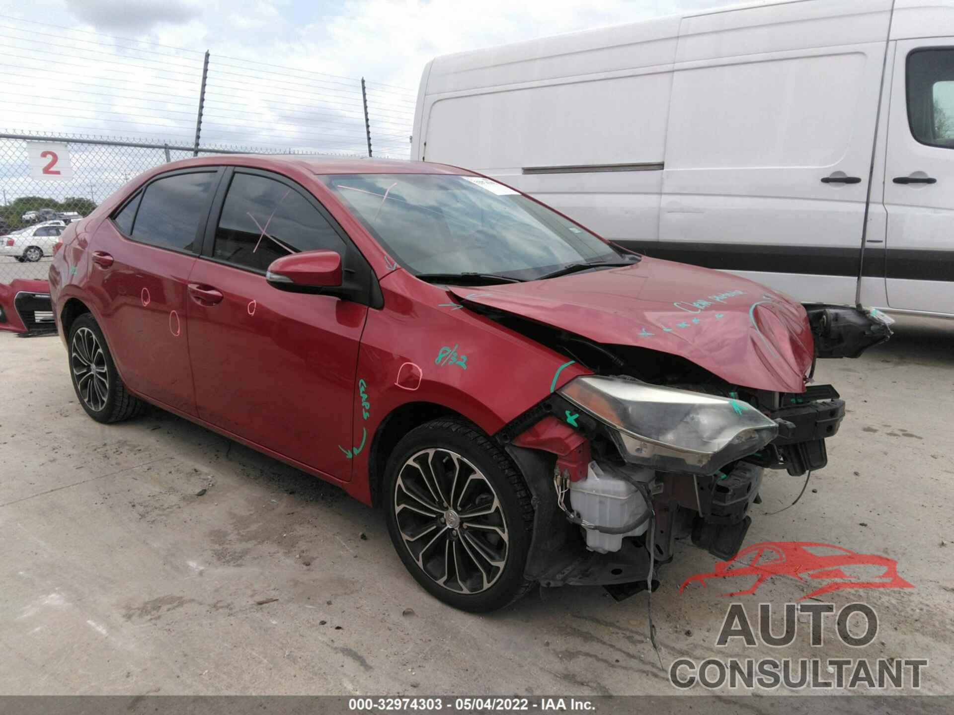 TOYOTA COROLLA 2016 - 5YFBURHE3GP537222