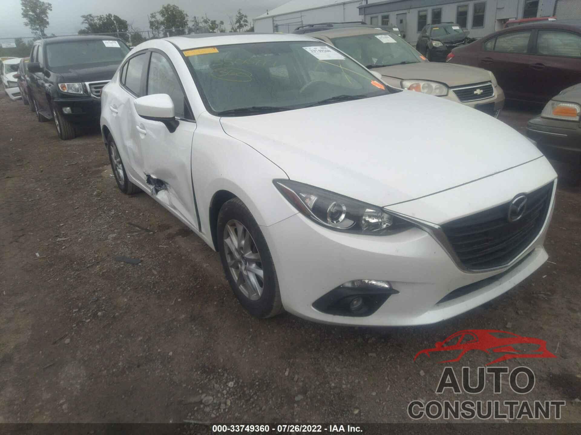 MAZDA MAZDA3 2016 - JM1BM1W76G1348624