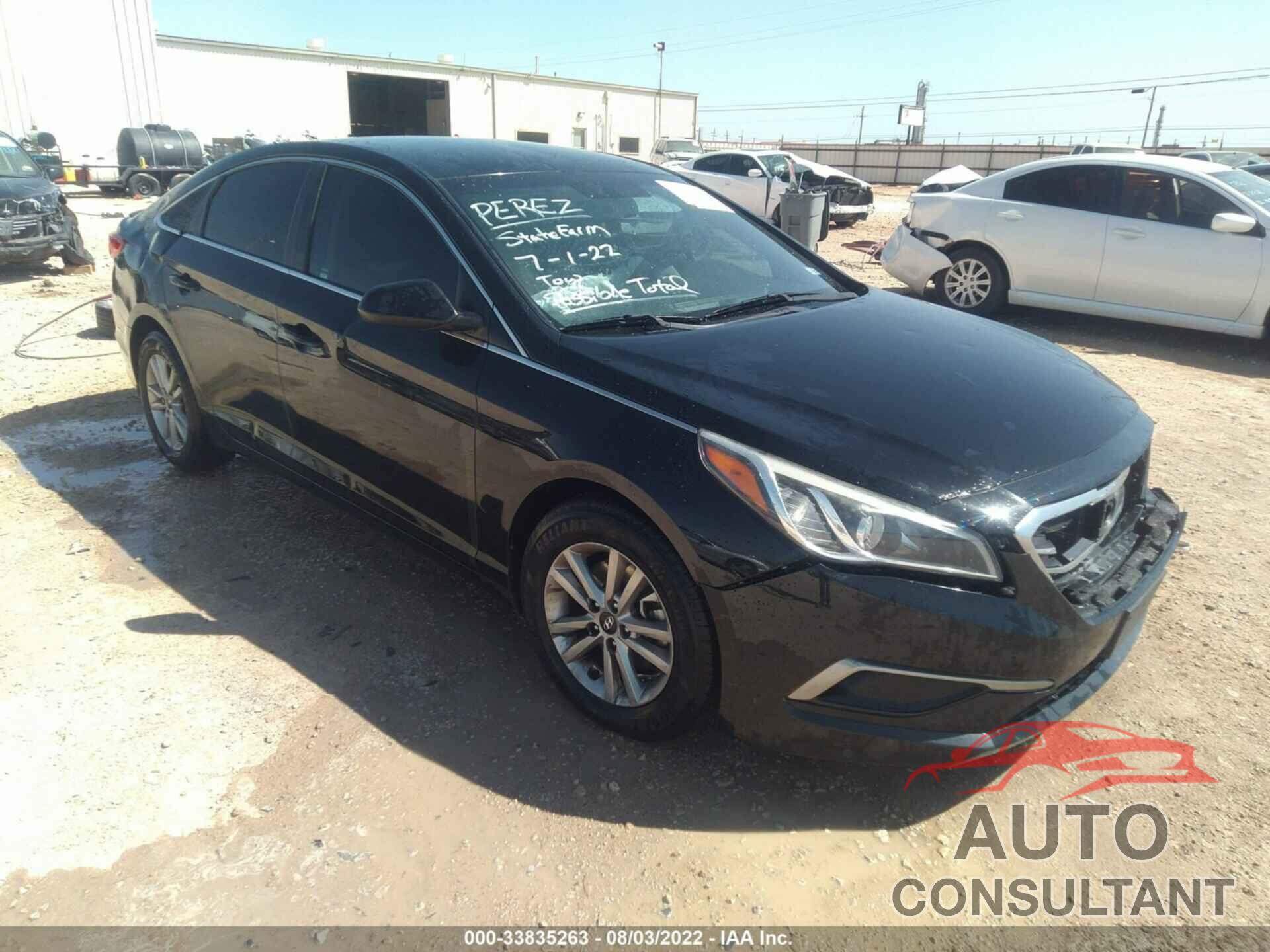 HYUNDAI SONATA 2016 - 5NPE24AFXGH280212