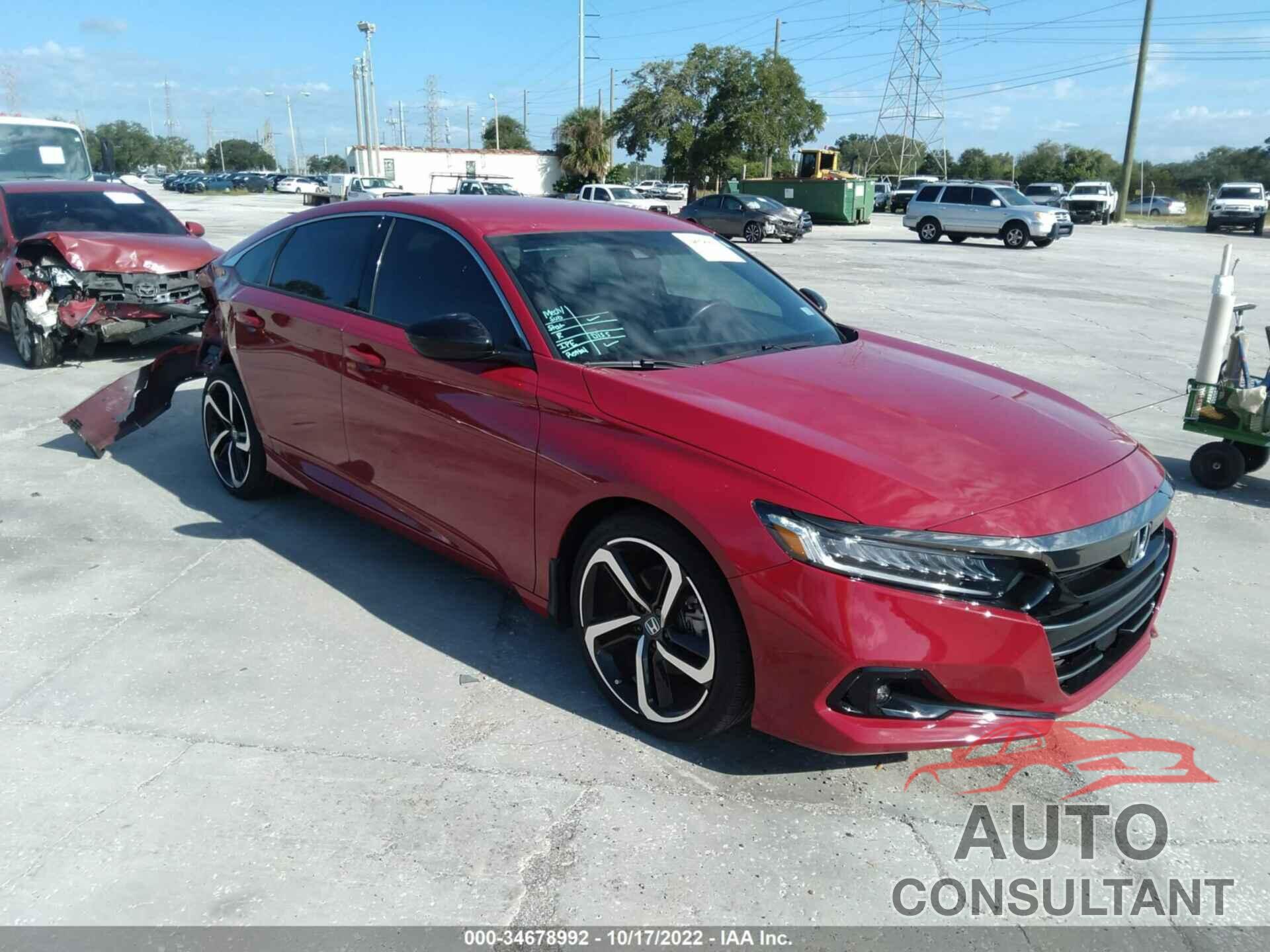 HONDA ACCORD SEDAN 2021 - 1HGCV1F34MA054666