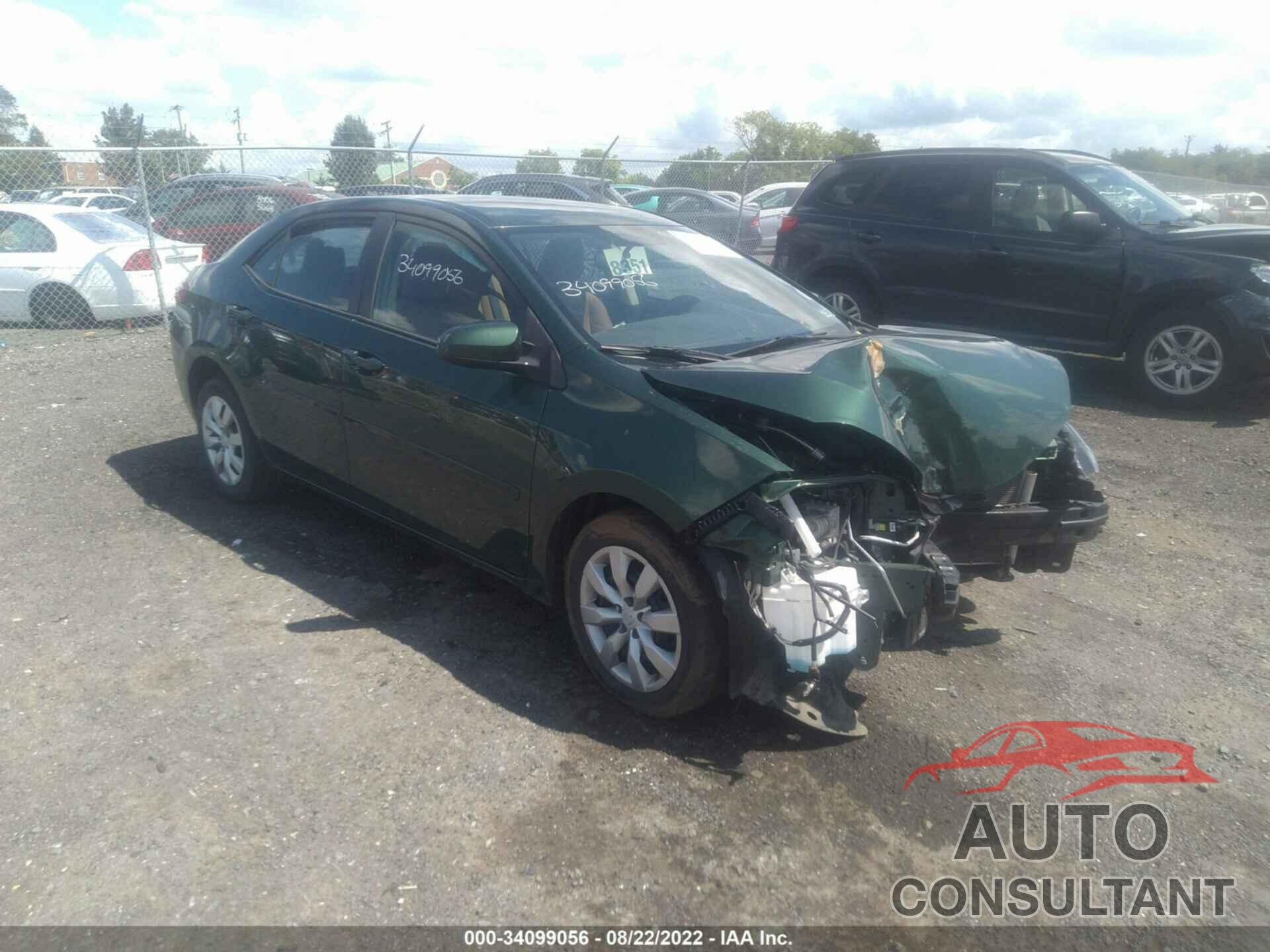 TOYOTA COROLLA 2016 - 2T1BURHE5GC586115