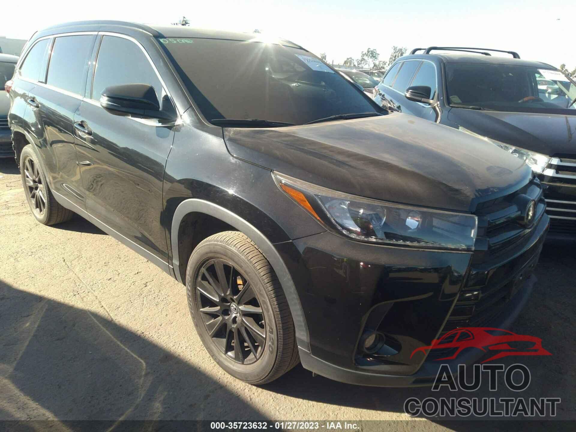 TOYOTA HIGHLANDER 2019 - 5TDKZRFH0KS336439