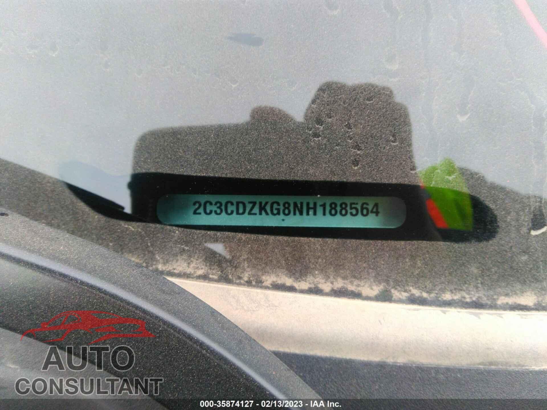 DODGE CHALLENGER 2022 - 2C3CDZKG8NH188564
