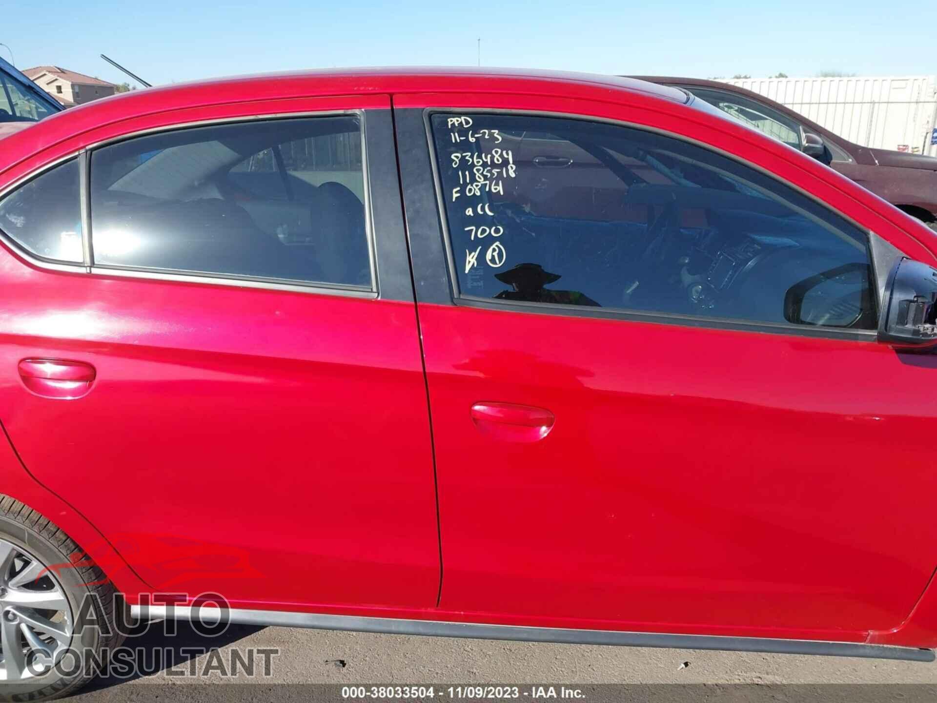MITSUBISHI MIRAGE 2019 - ML32F3FJ7KHF08761