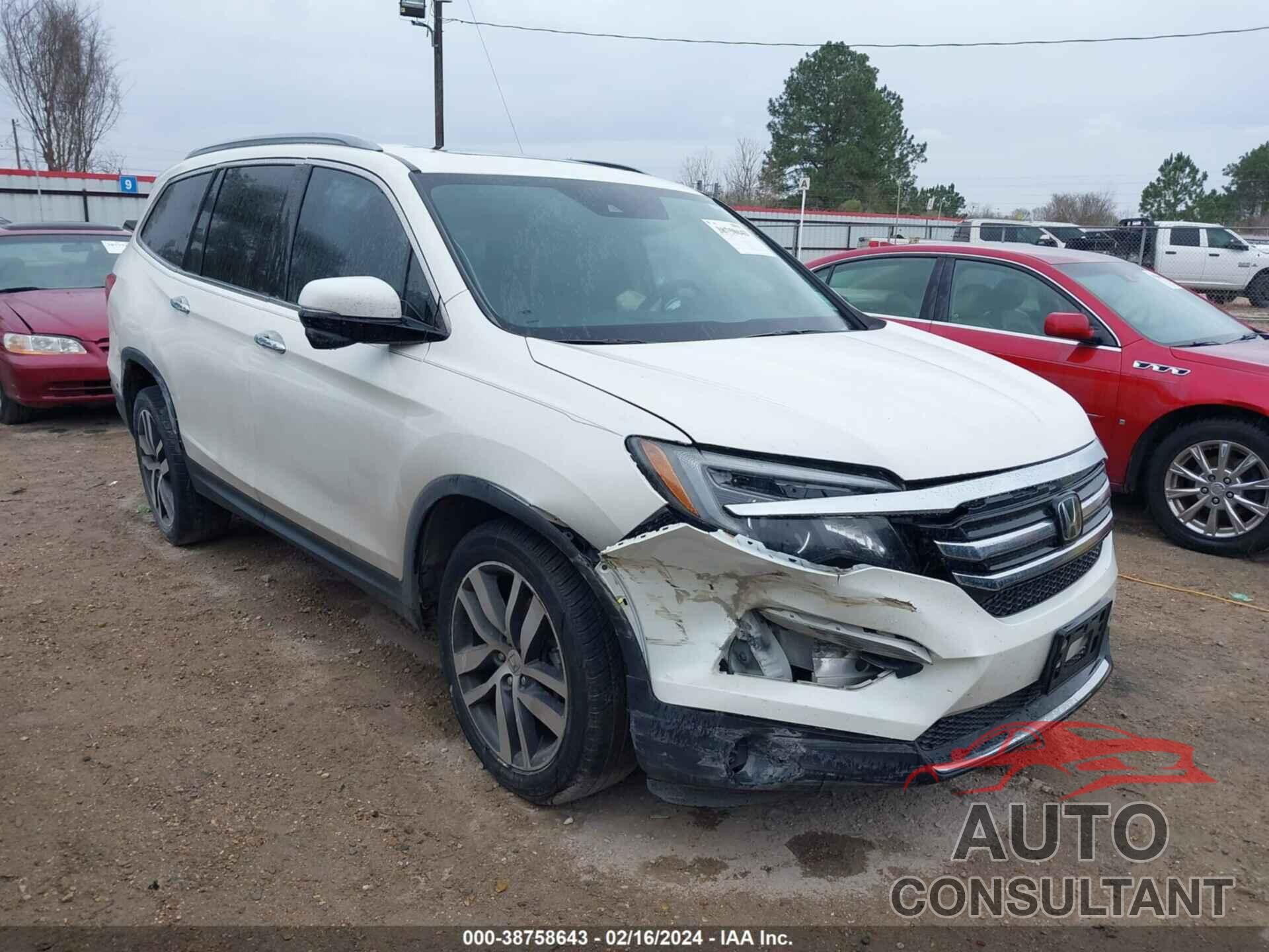 HONDA PILOT 2016 - 5FNYF5H93GB031546