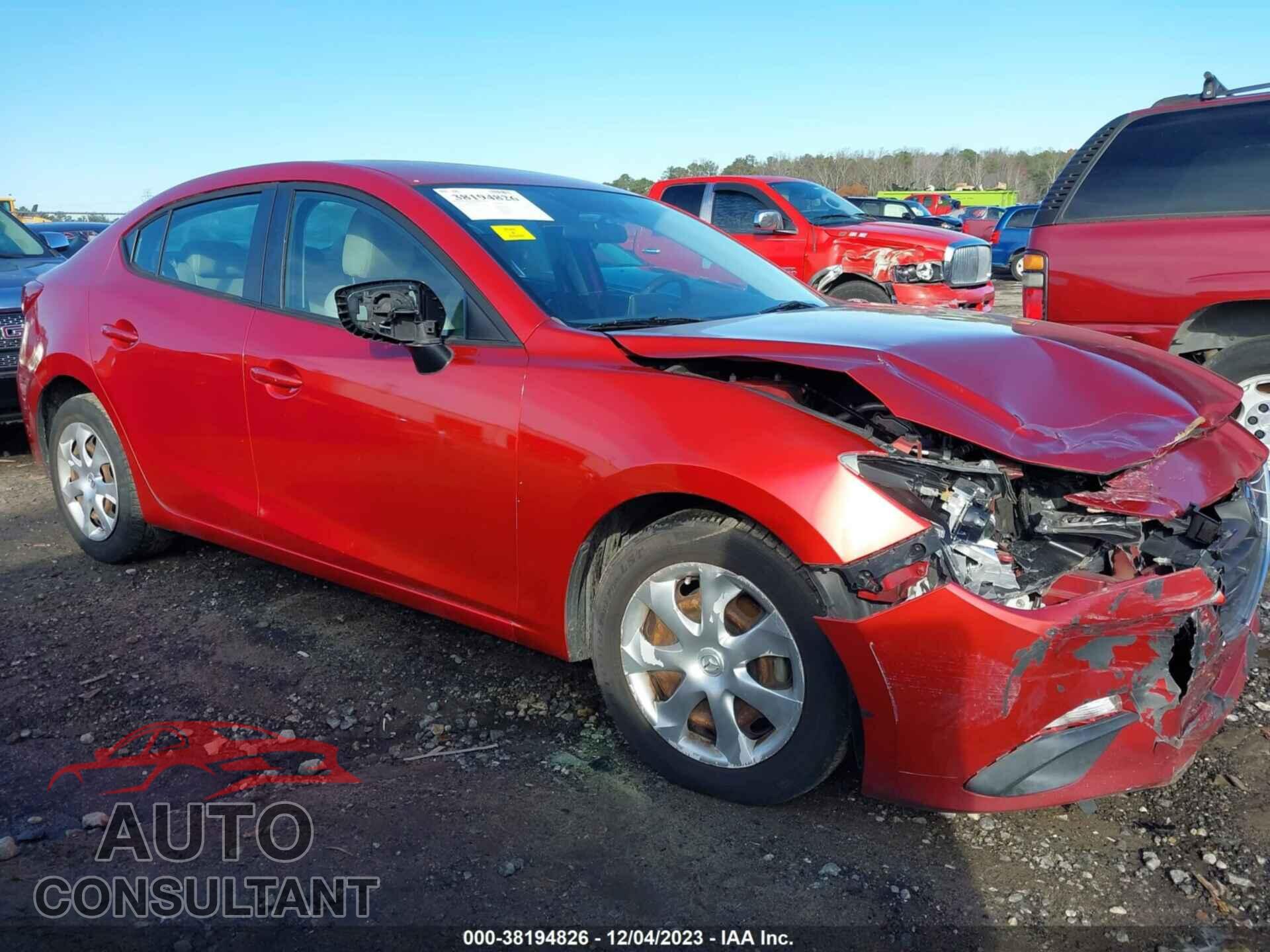 MAZDA MAZDA3 2016 - 3MZBM1T77GM329522