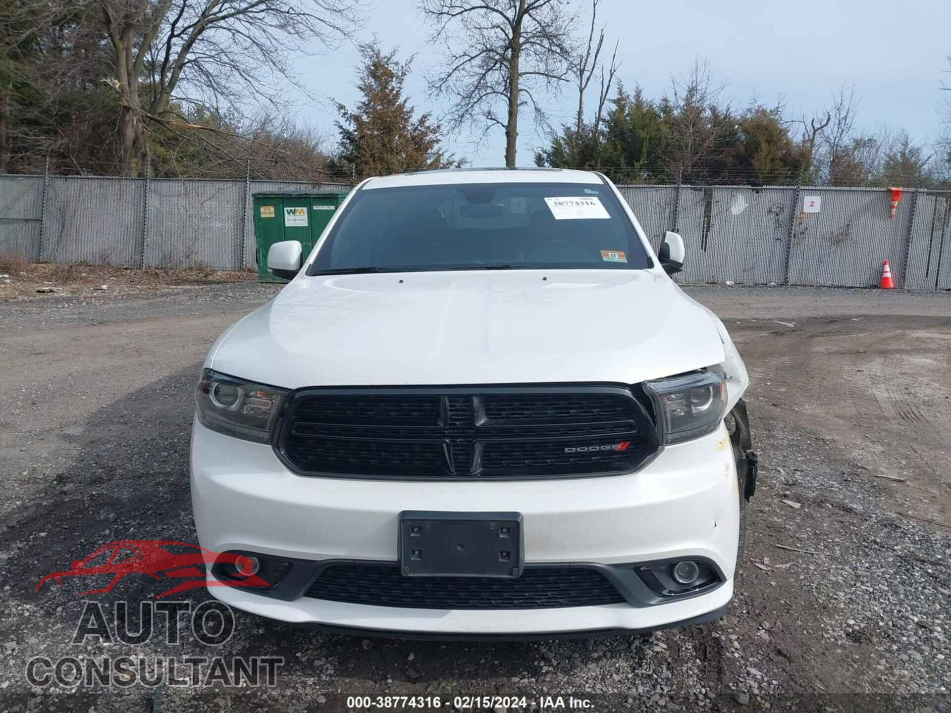 DODGE DURANGO 2017 - 1C4SDJCT2HC766671