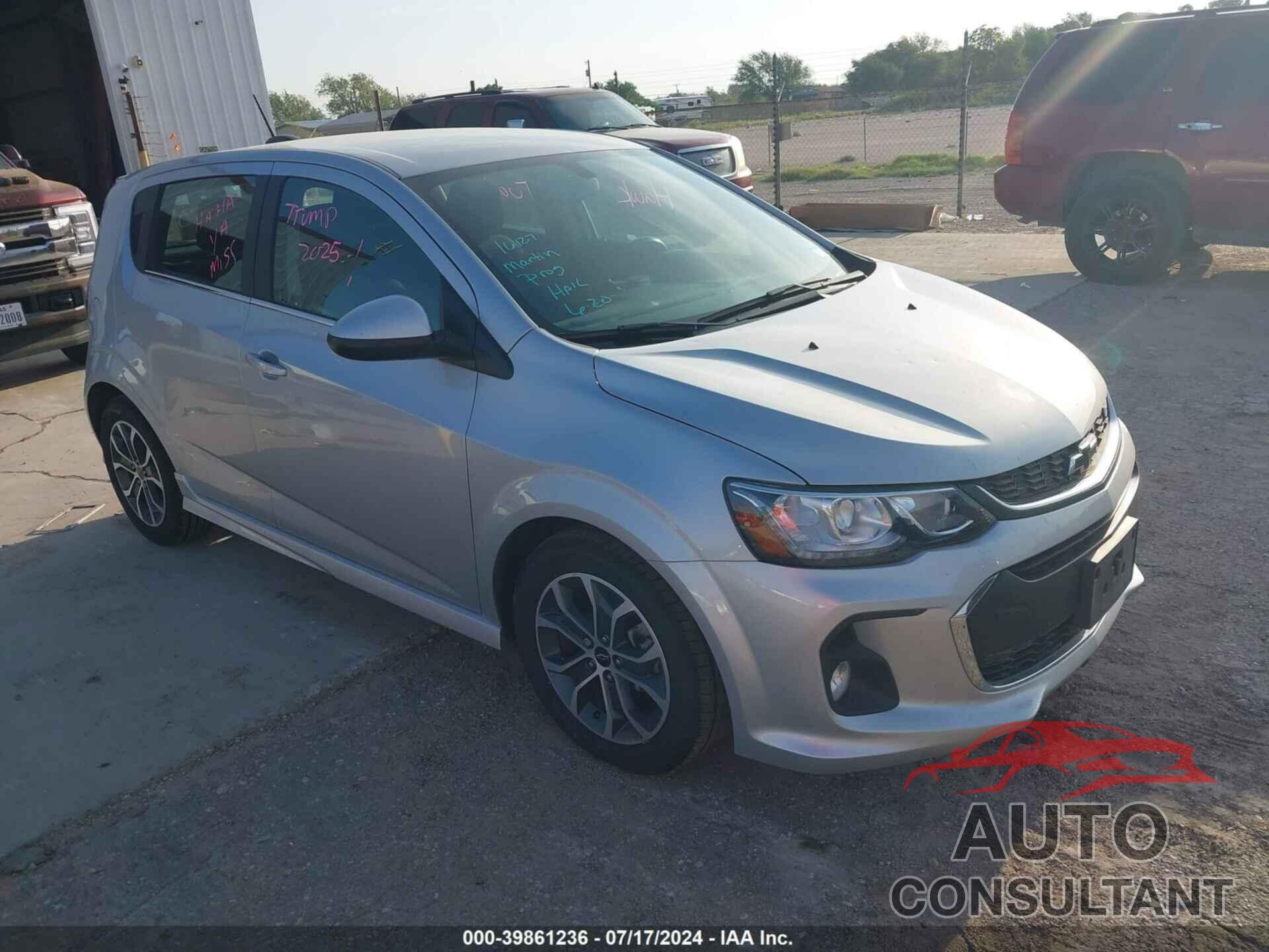 CHEVROLET SONIC 2020 - 1G1JD6SB2L4101024