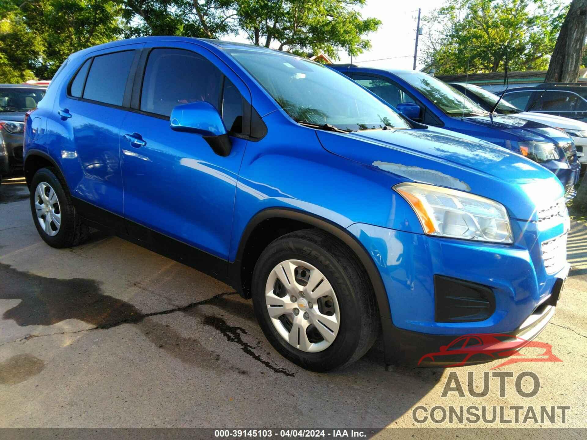 CHEVROLET TRAX 2016 - KL7CJKSB1GB760521