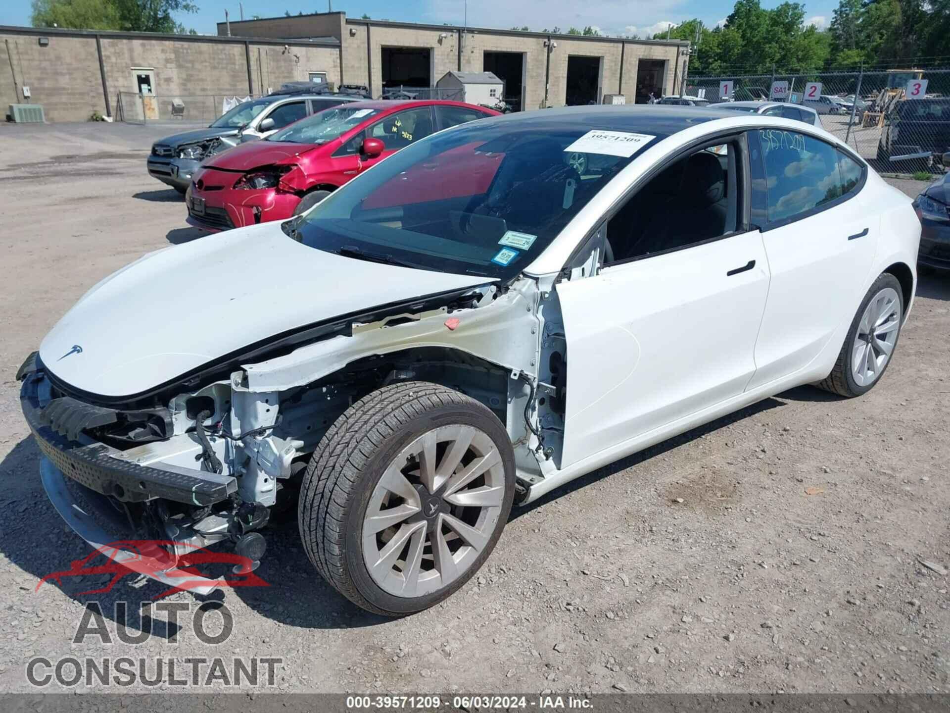 TESLA MODEL 3 2022 - 5YJ3E1EB2NF187507