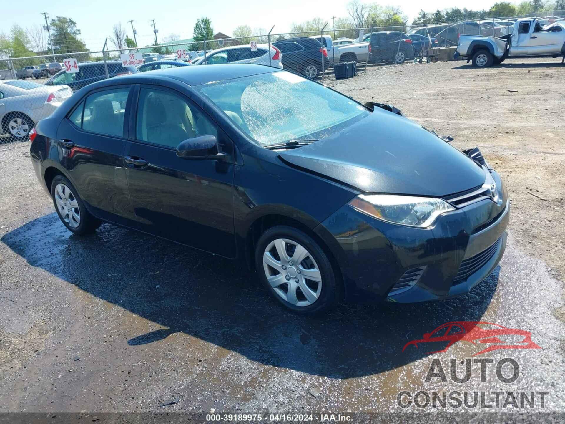 TOYOTA COROLLA 2016 - 2T1BURHE3GC691509