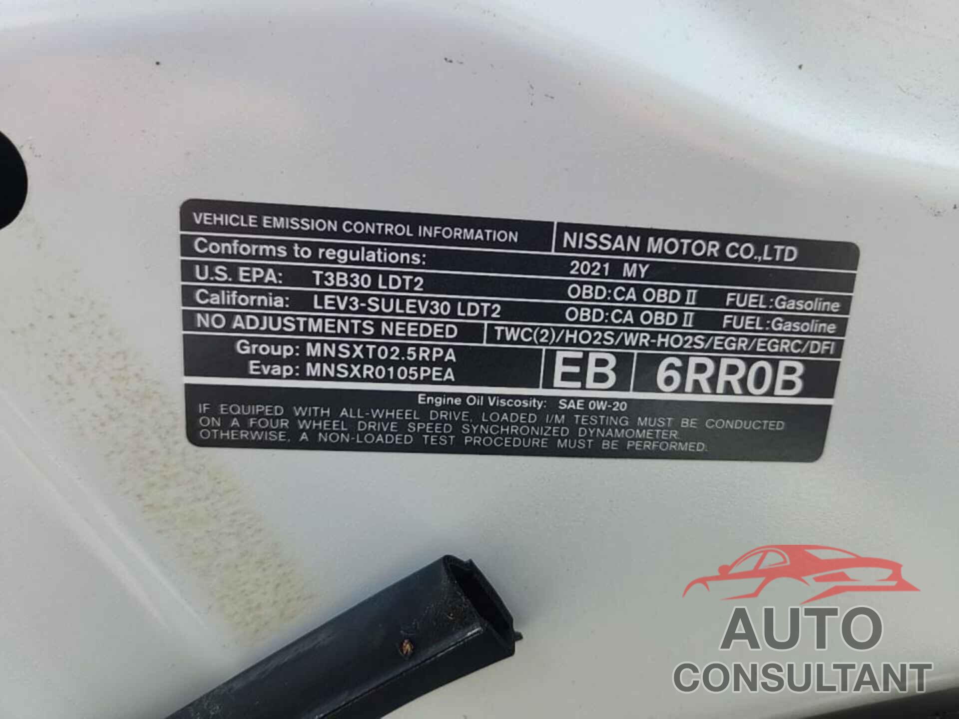 NISSAN ROGUE 2021 - JN8AT3BB0MW214070
