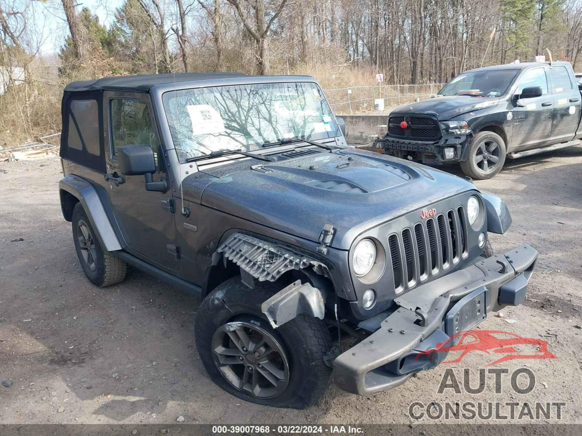 JEEP WRANGLER 2017 - 1C4AJWBG6HL527257