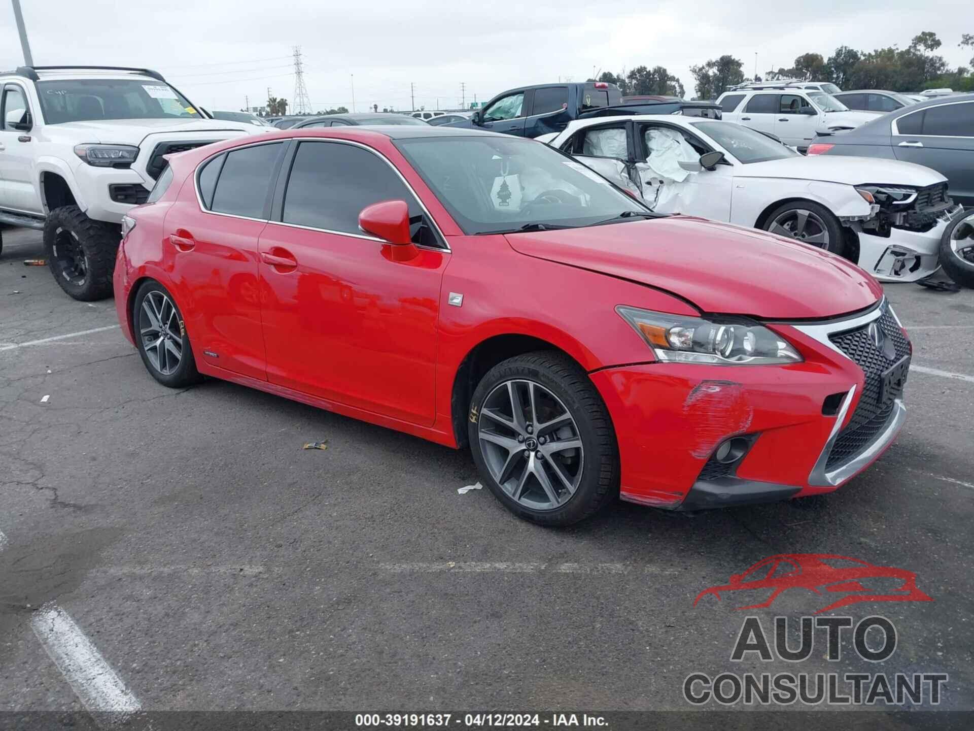 LEXUS CT 200H 2016 - JTHKD5BH5G2259156