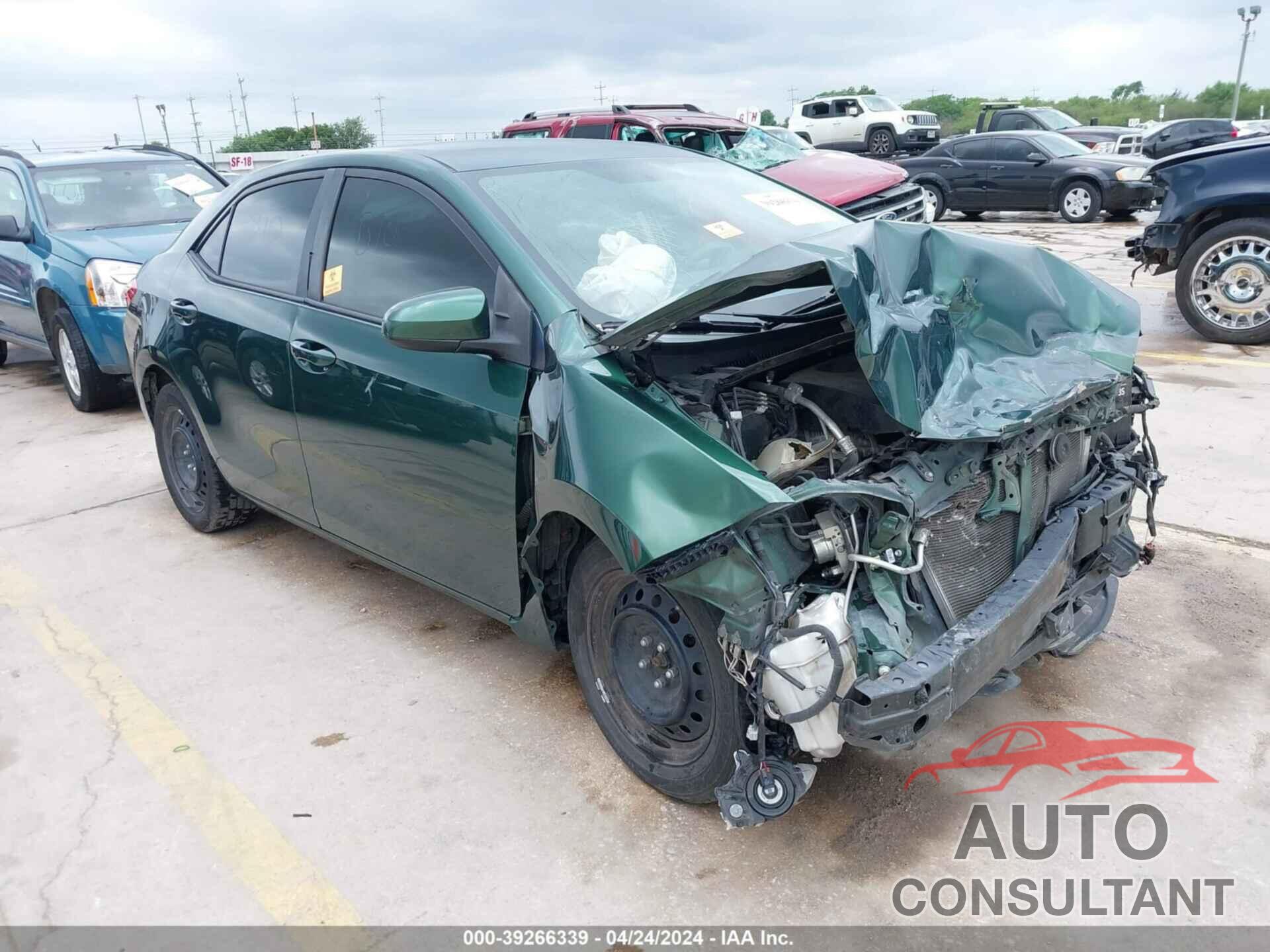 TOYOTA COROLLA 2016 - 2T1BURHE0GC495768