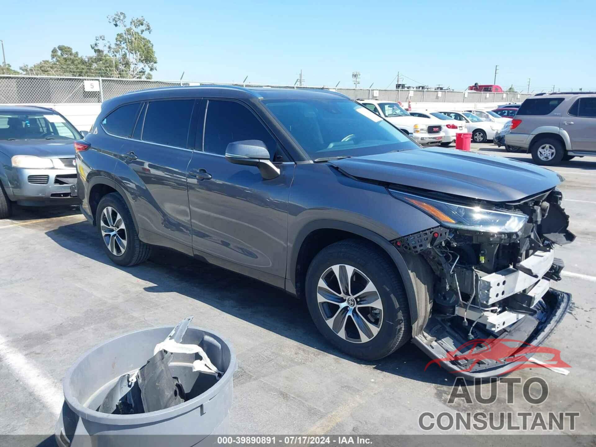 TOYOTA HIGHLANDER 2021 - 5TDGZRAH3MS068180