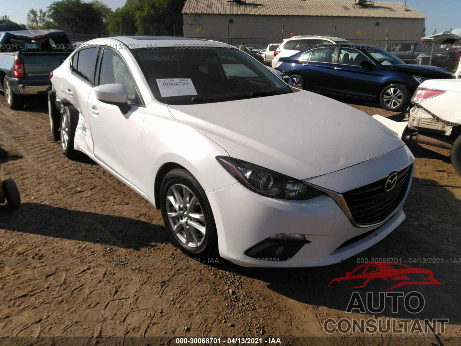 MAZDA MAZDA3 2016 - JM1BM1W79G1346298