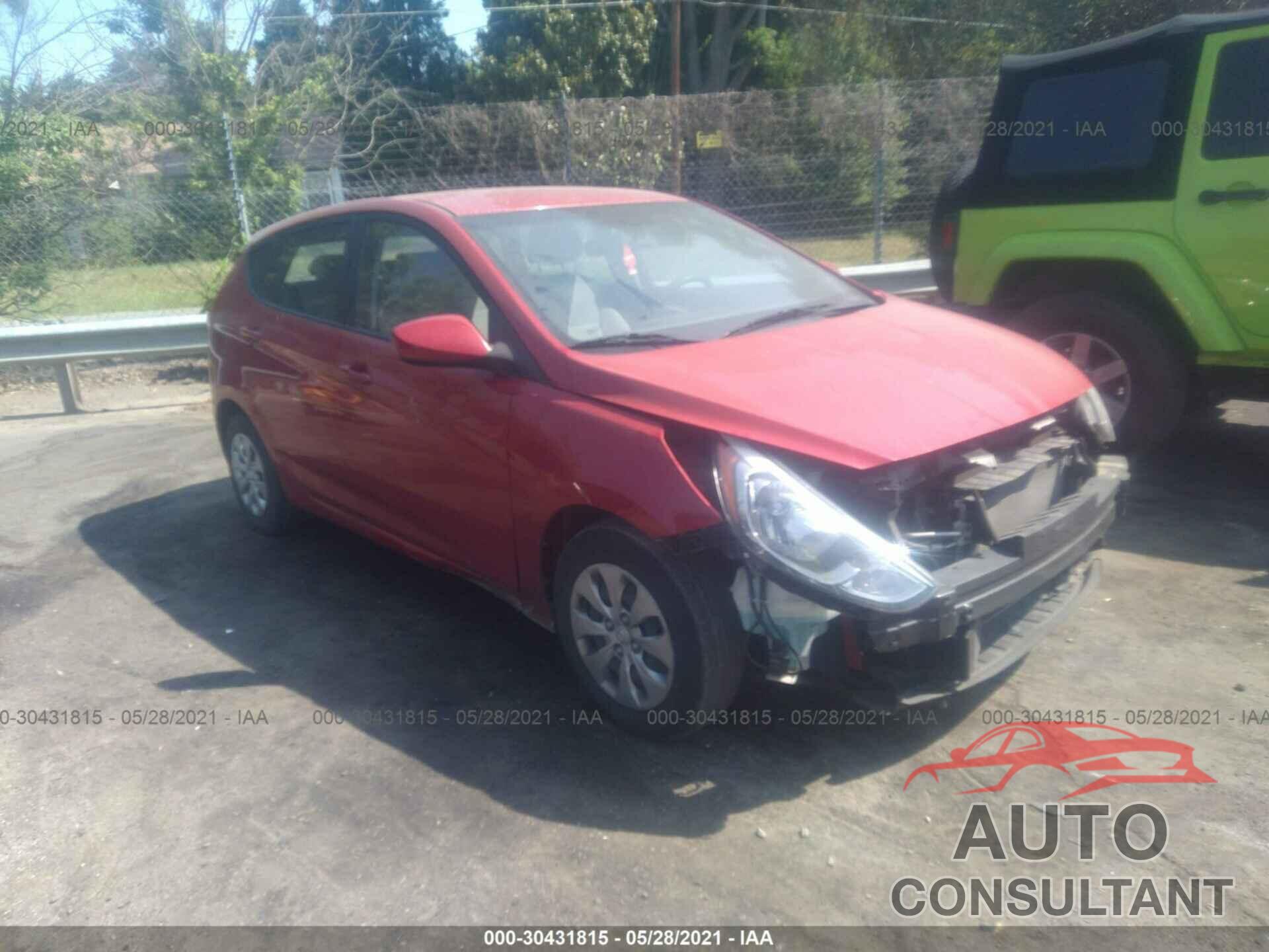 HYUNDAI ACCENT 2016 - KMHCT5AE5GU283022