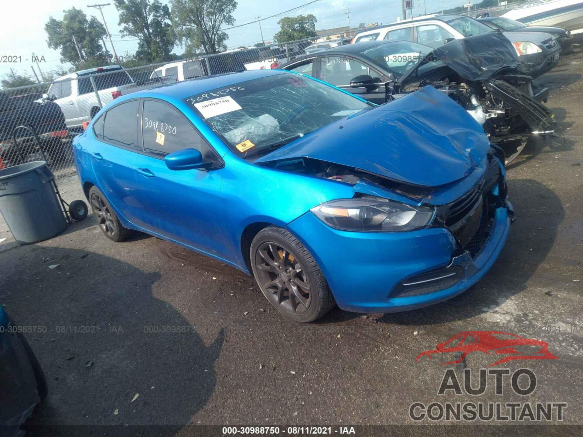 DODGE DART 2016 - 1C3CDFAA8GD577488