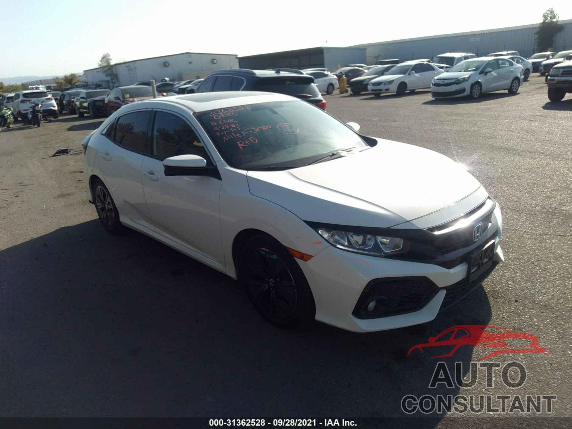 HONDA CIVIC HATCHBACK 2018 - SHHFK7H52JU417098